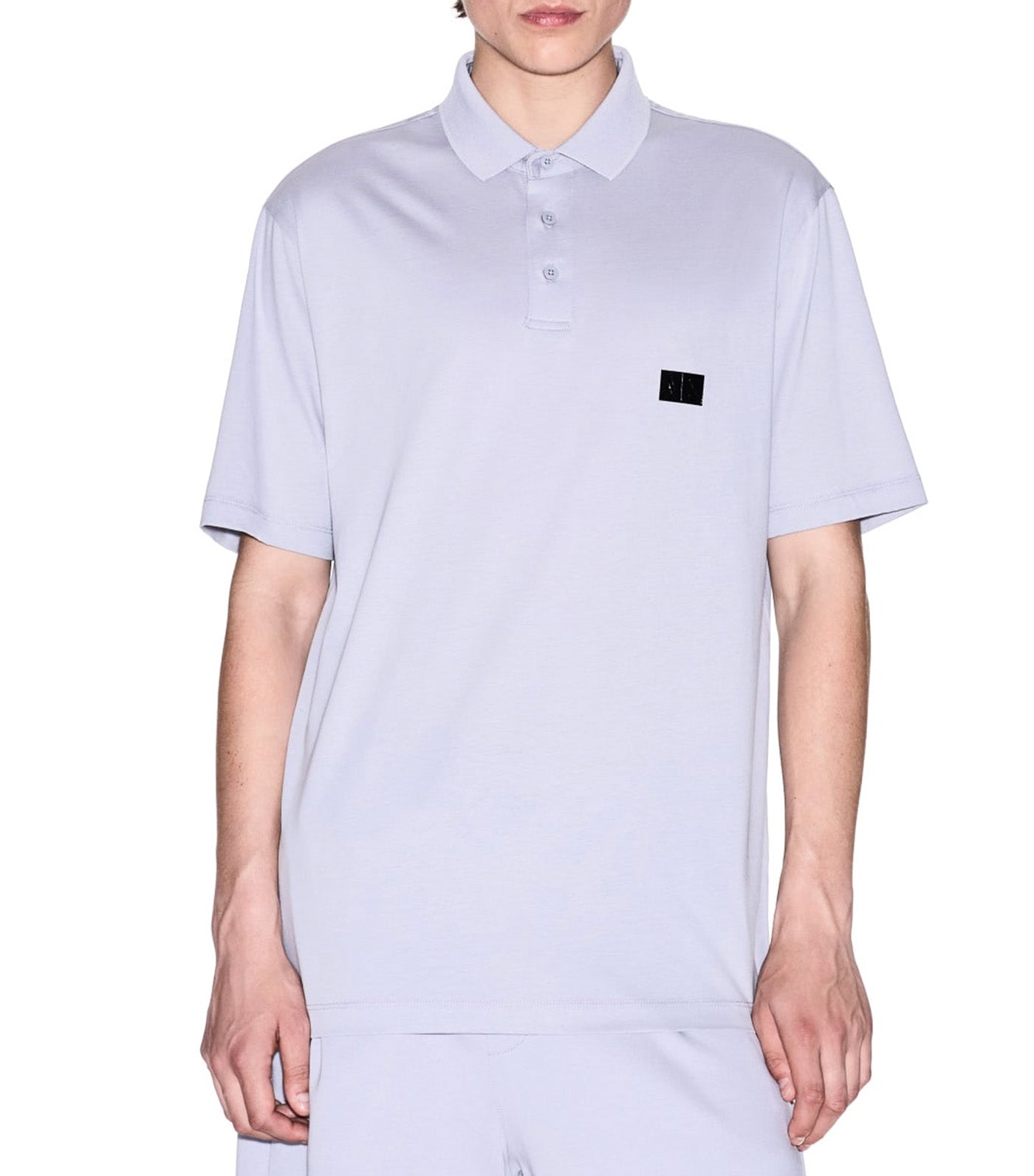 Regular Fit Mercerised Cotton Polo Lilac Gray