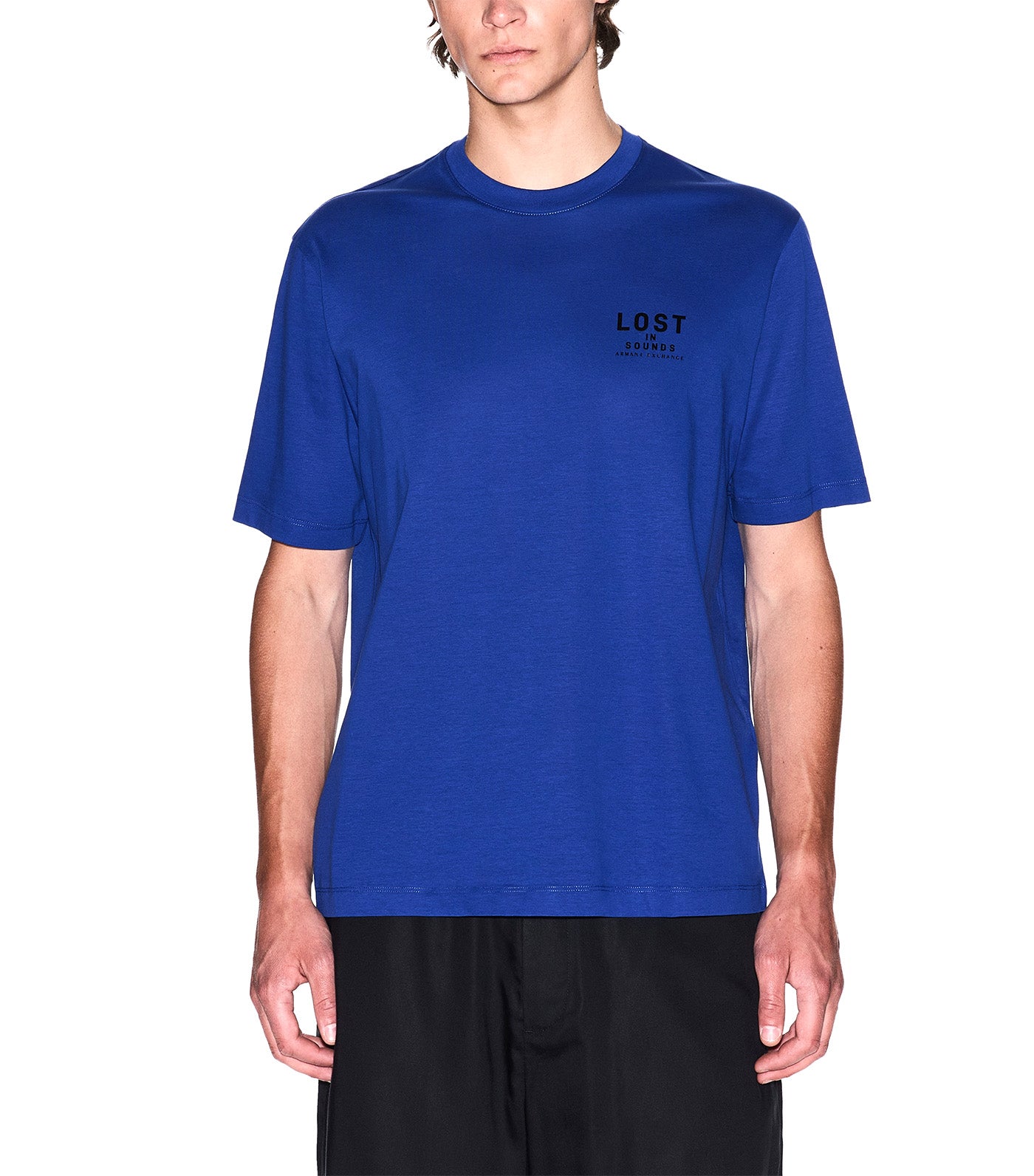 Regular Fit T-Shirt with Logo Print Mazarine Blue