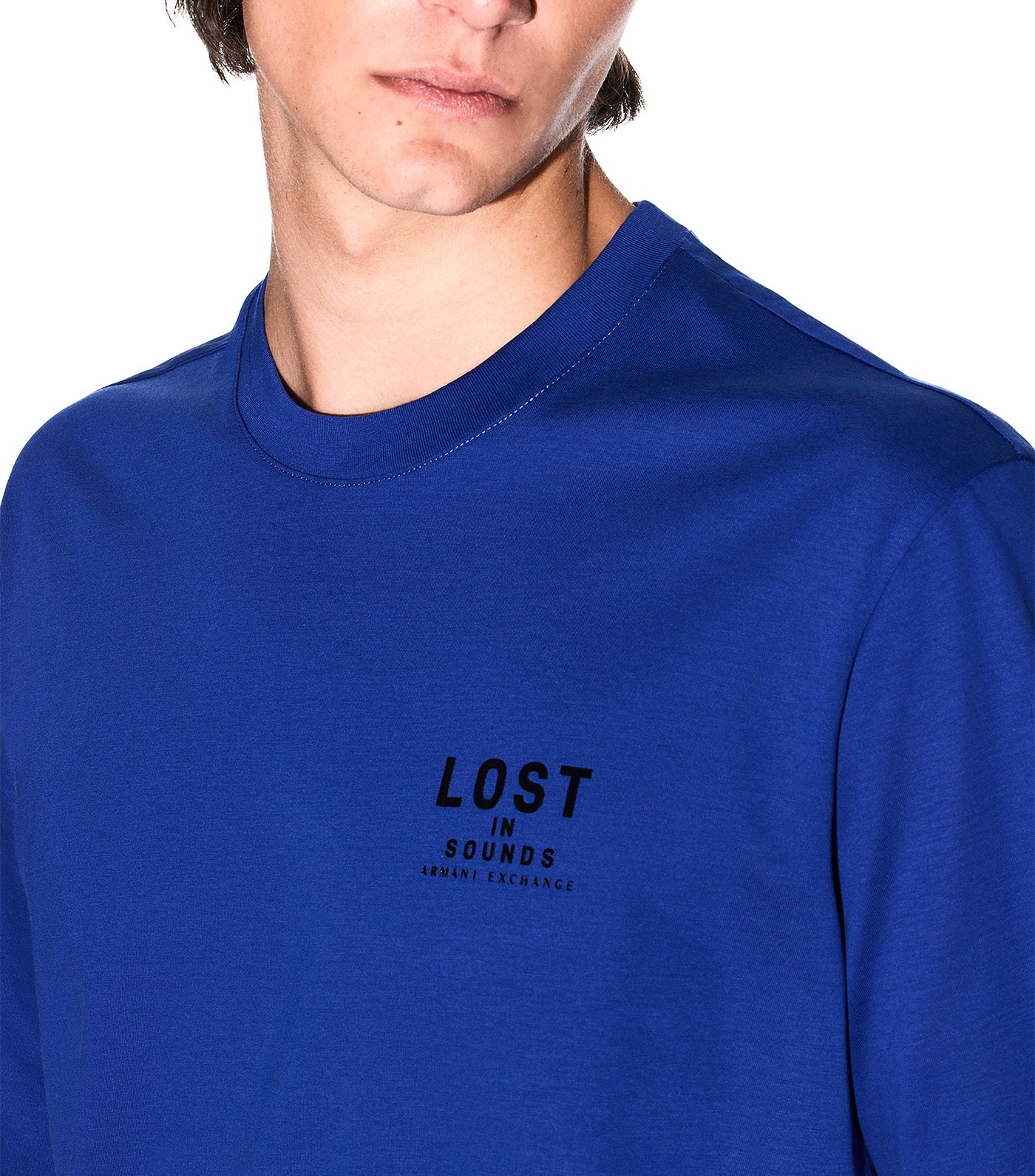 Regular Fit T-Shirt with Logo Print Mazarine Blue