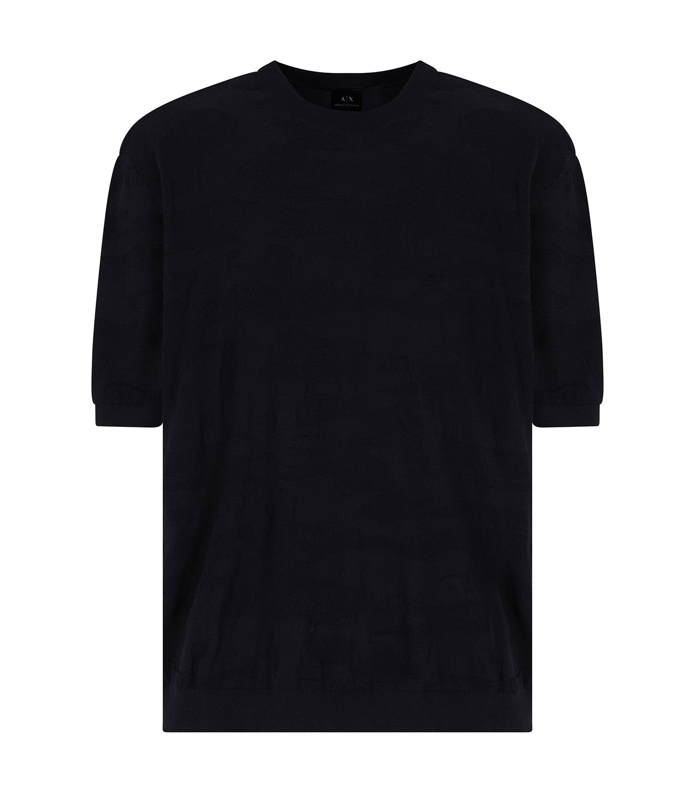 Camouflage Cotton Sweater Black