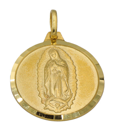 Our Virgin of Guadalupe Medal 18k Yellow Gold