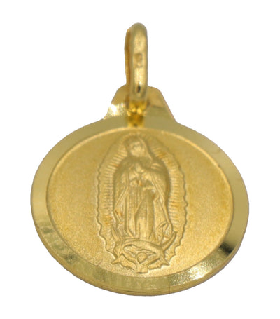 Our Lady of Guadalupe Medal 18k Yellow Gold