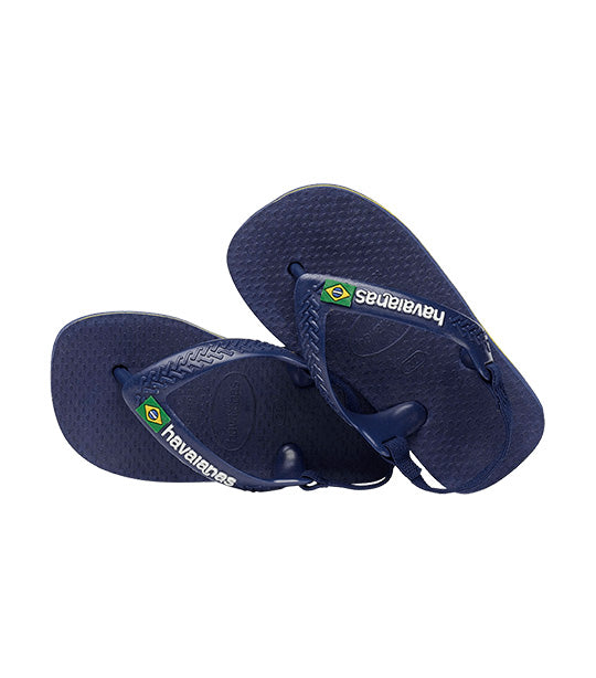 Baby Brasil Logo - Marine Blue/Yellow Citric