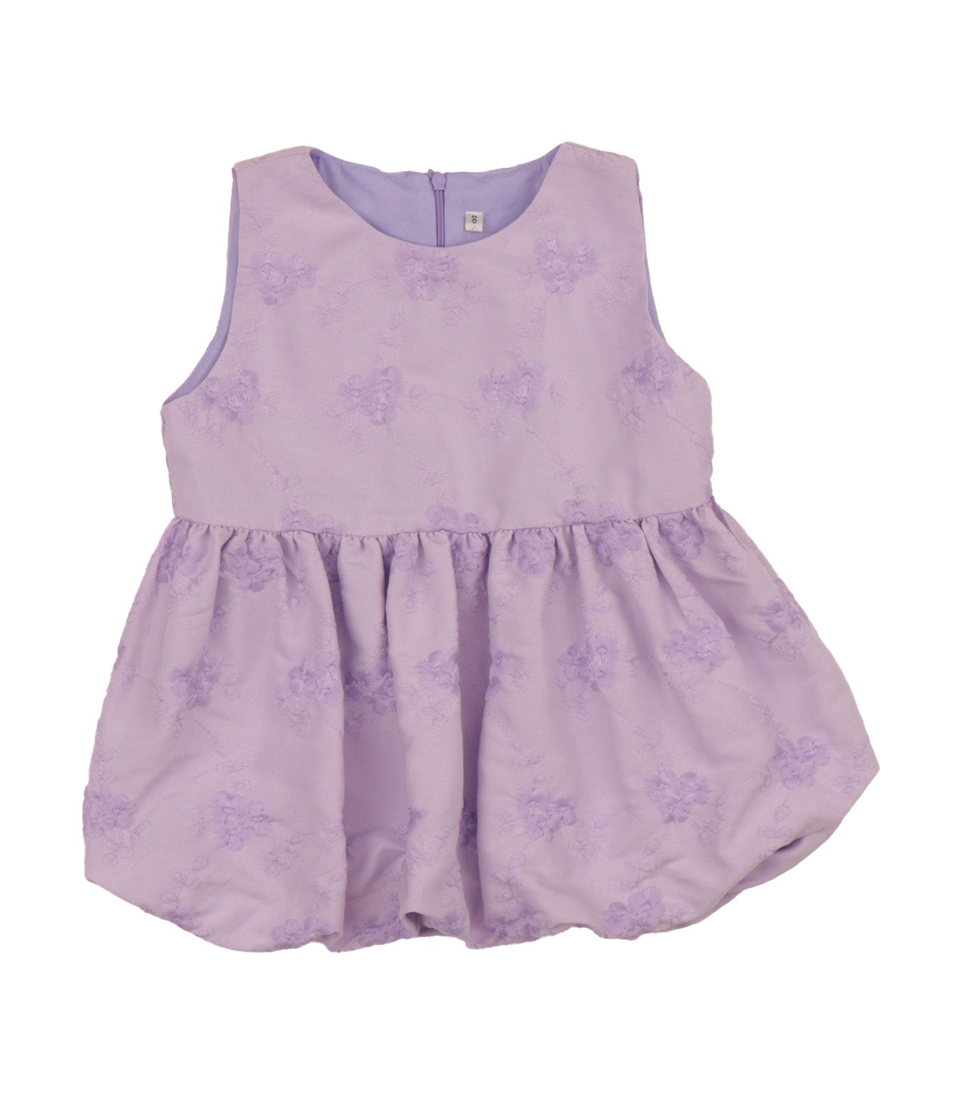 Bailey Bubble Round Neck Top Purple