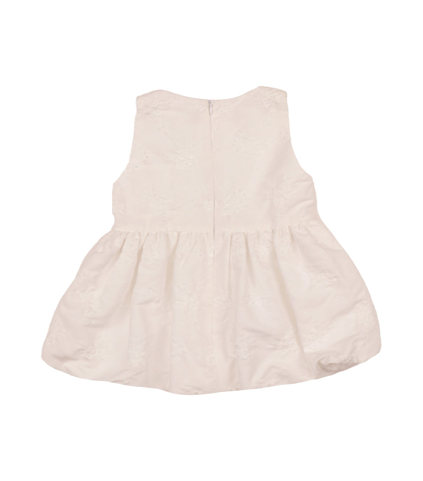 Bailey Bubble Round Neck Top White