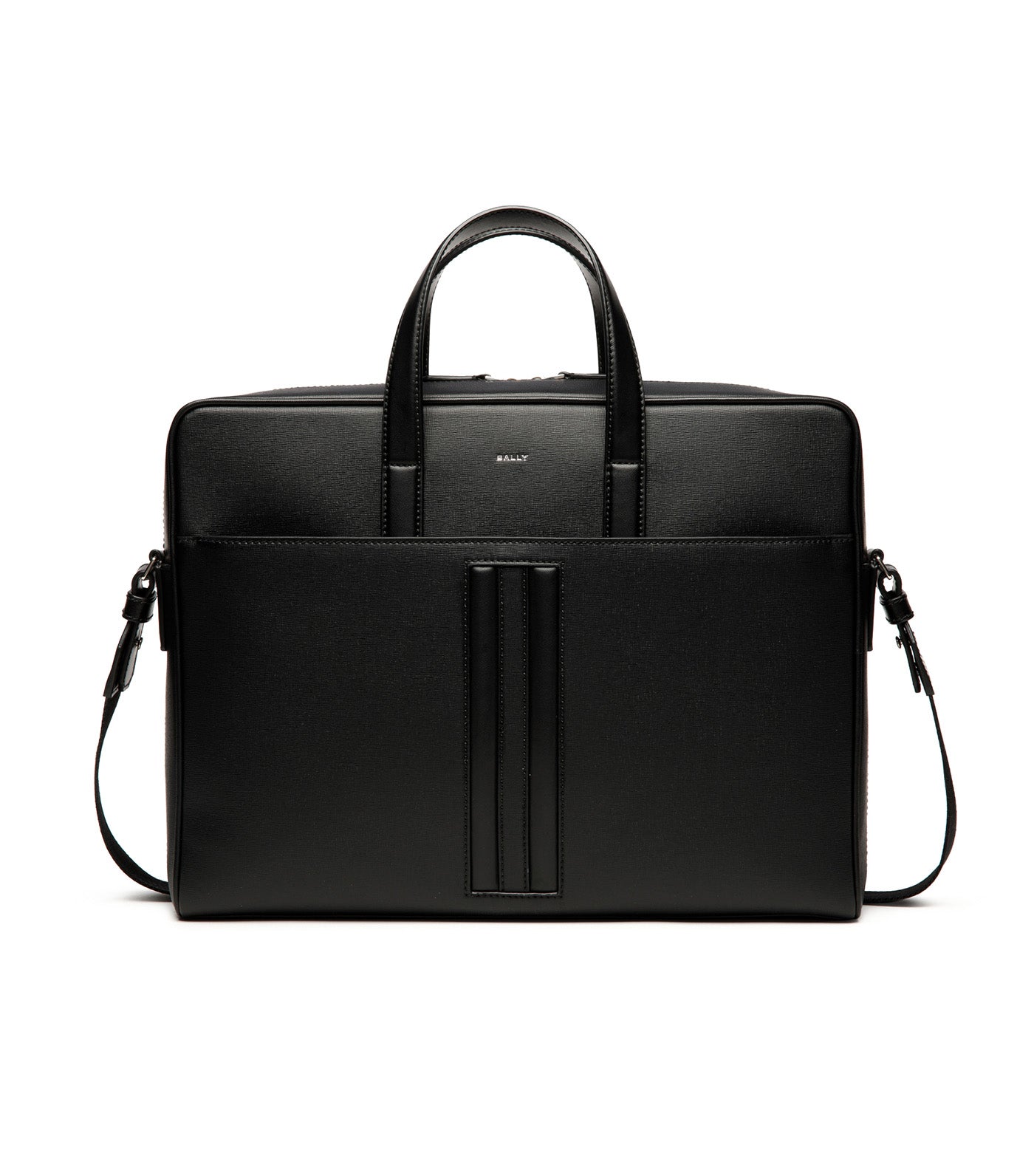 Mythos Briefcase in Recycled Leather Black