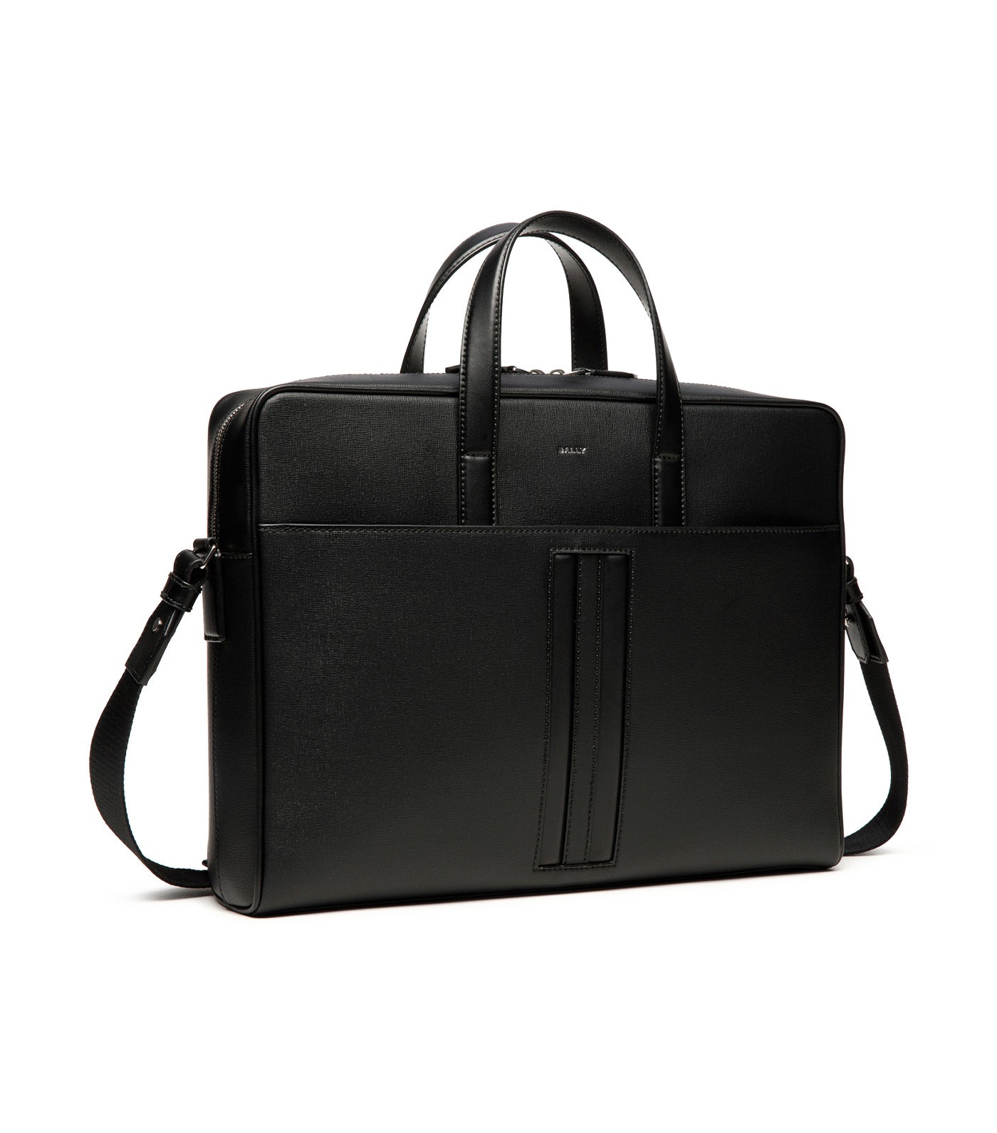 Mythos Briefcase in Recycled Leather Black