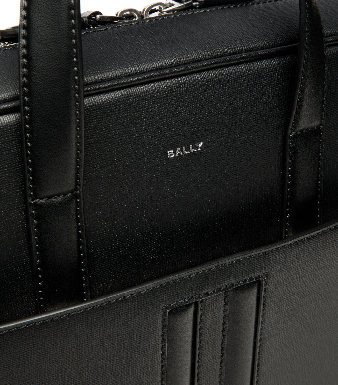Mythos Briefcase in Recycled Leather Black
