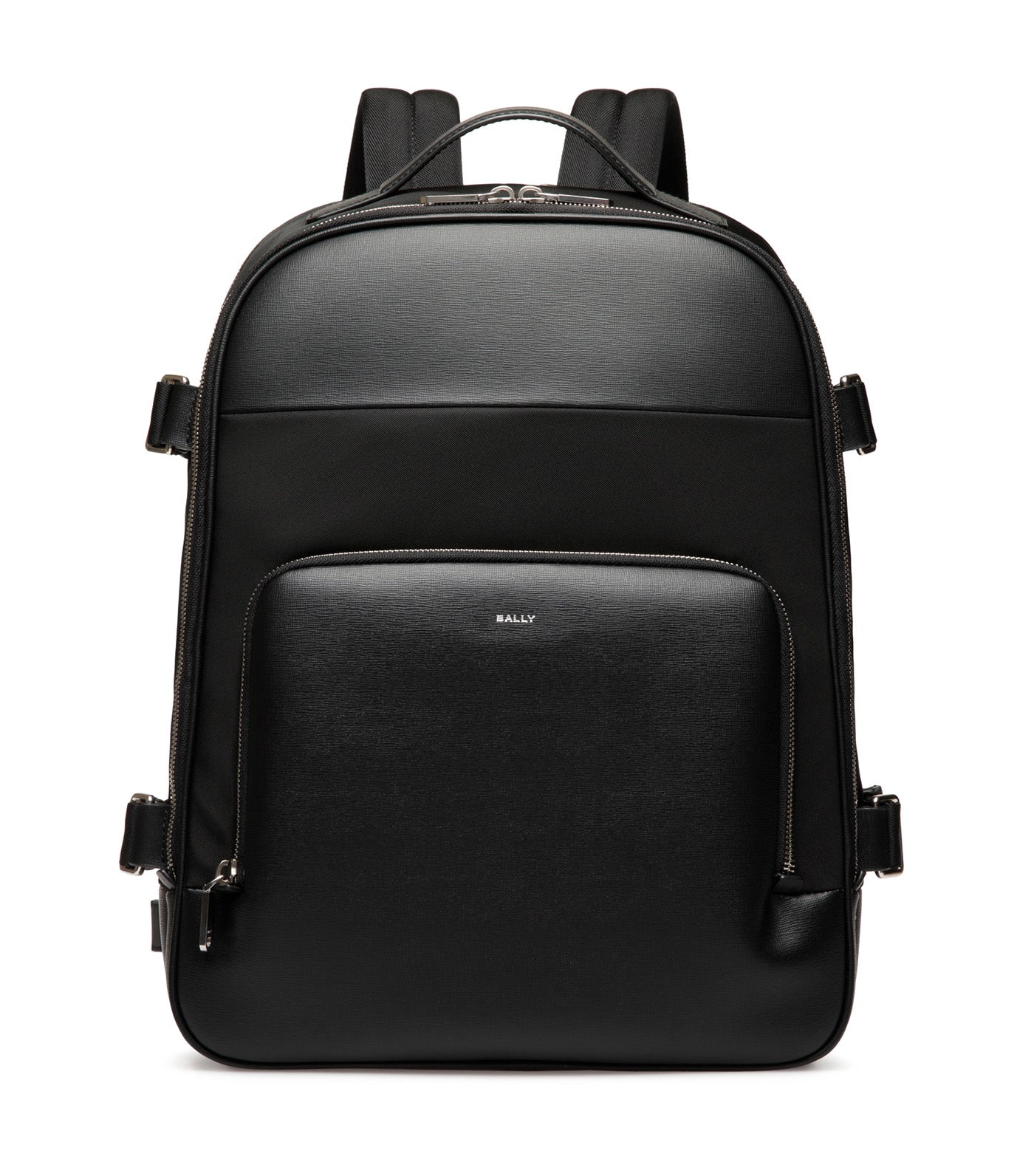 Vogel Backpack in Nylon and Recycled Leather Black