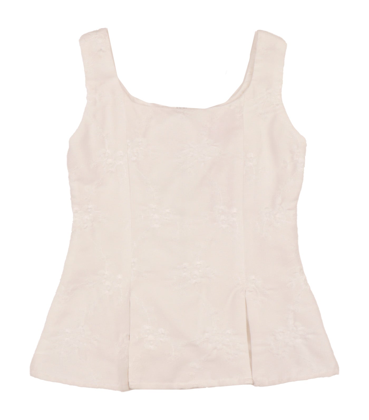 Bethany Flair Top White