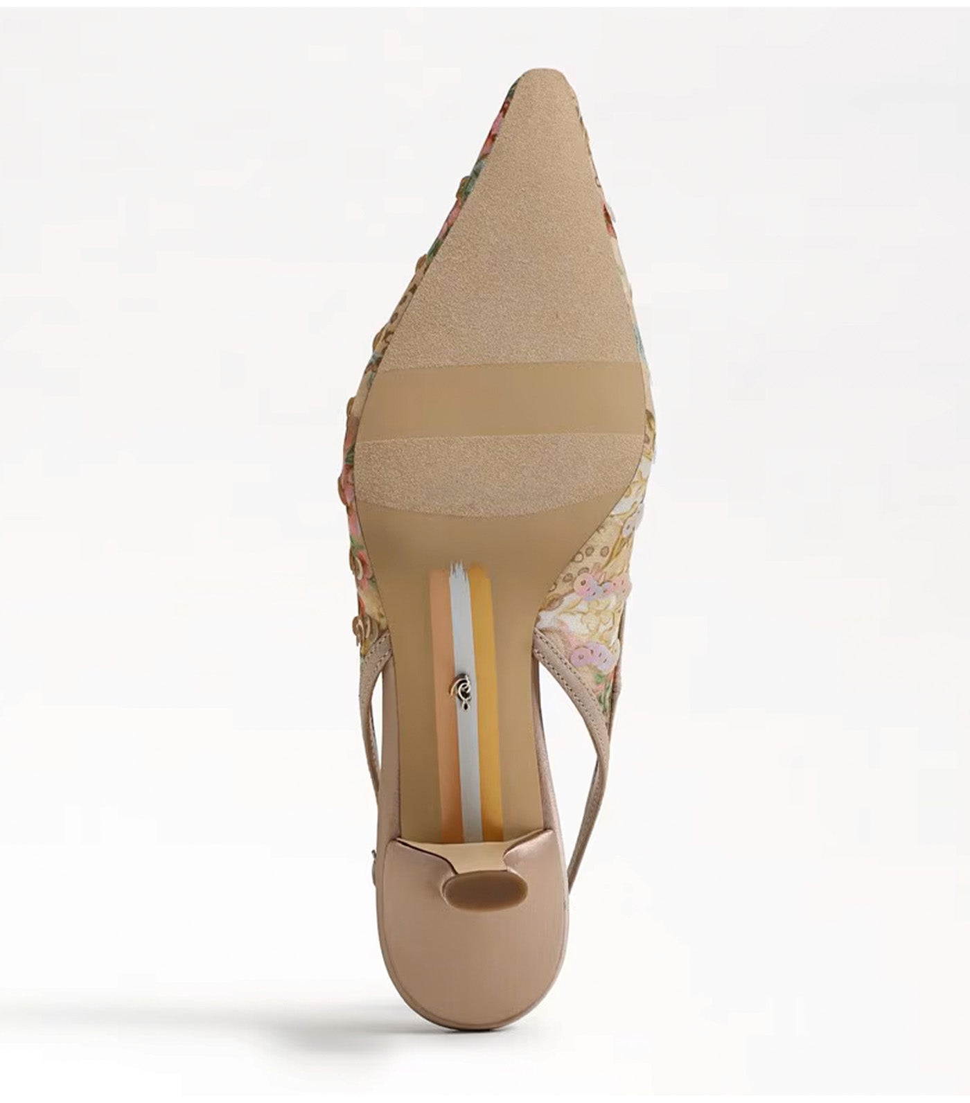 Sam Edelman Bianka Slingback Pump Mesh Fabric Ecru Multi