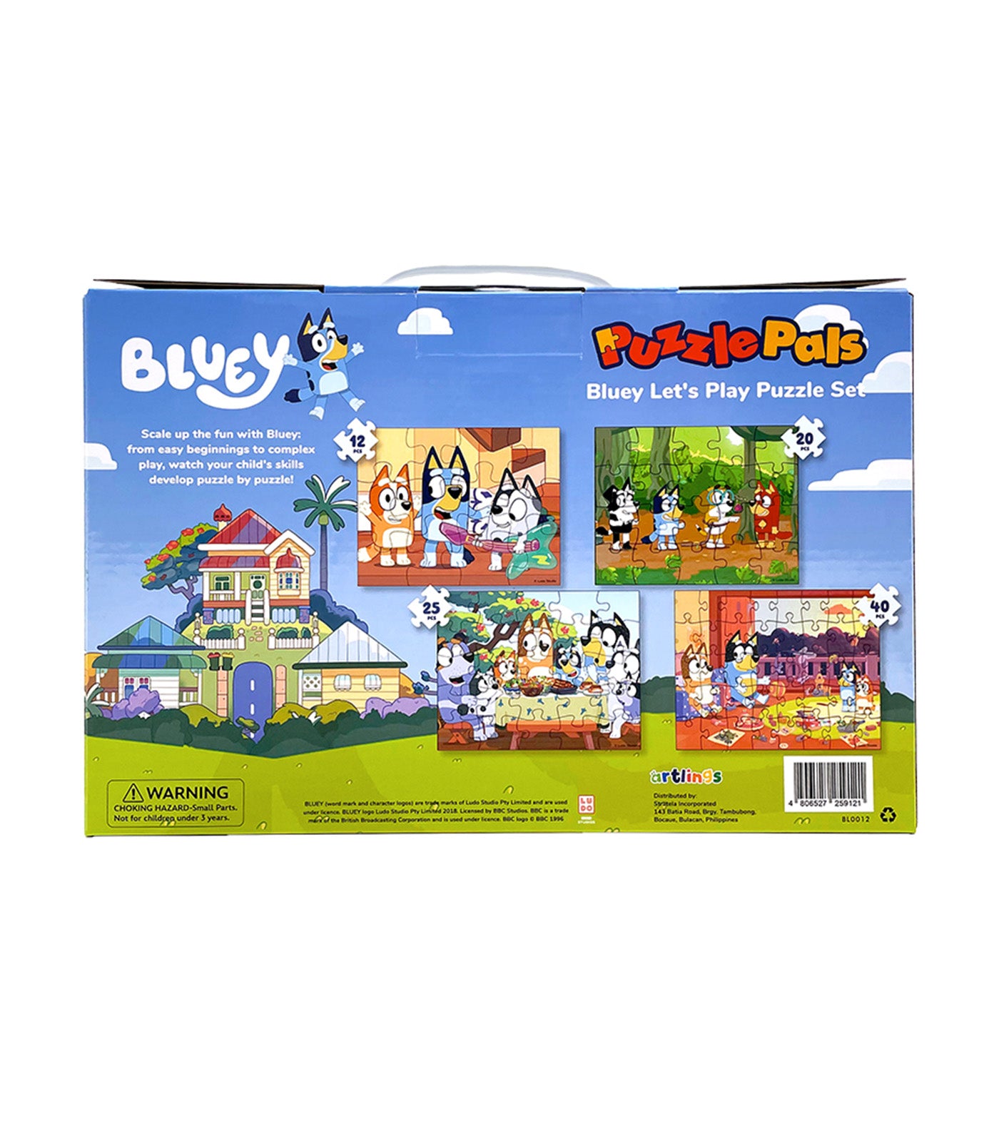 Puzzle Pals Bluey Growing Minds Jigsaw Puzzles (4 sets)