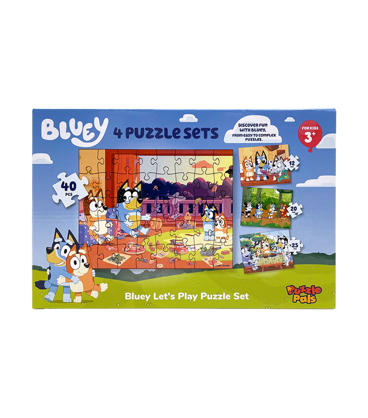 Puzzle Pals Bluey Growing Minds Jigsaw Puzzles (4 sets)