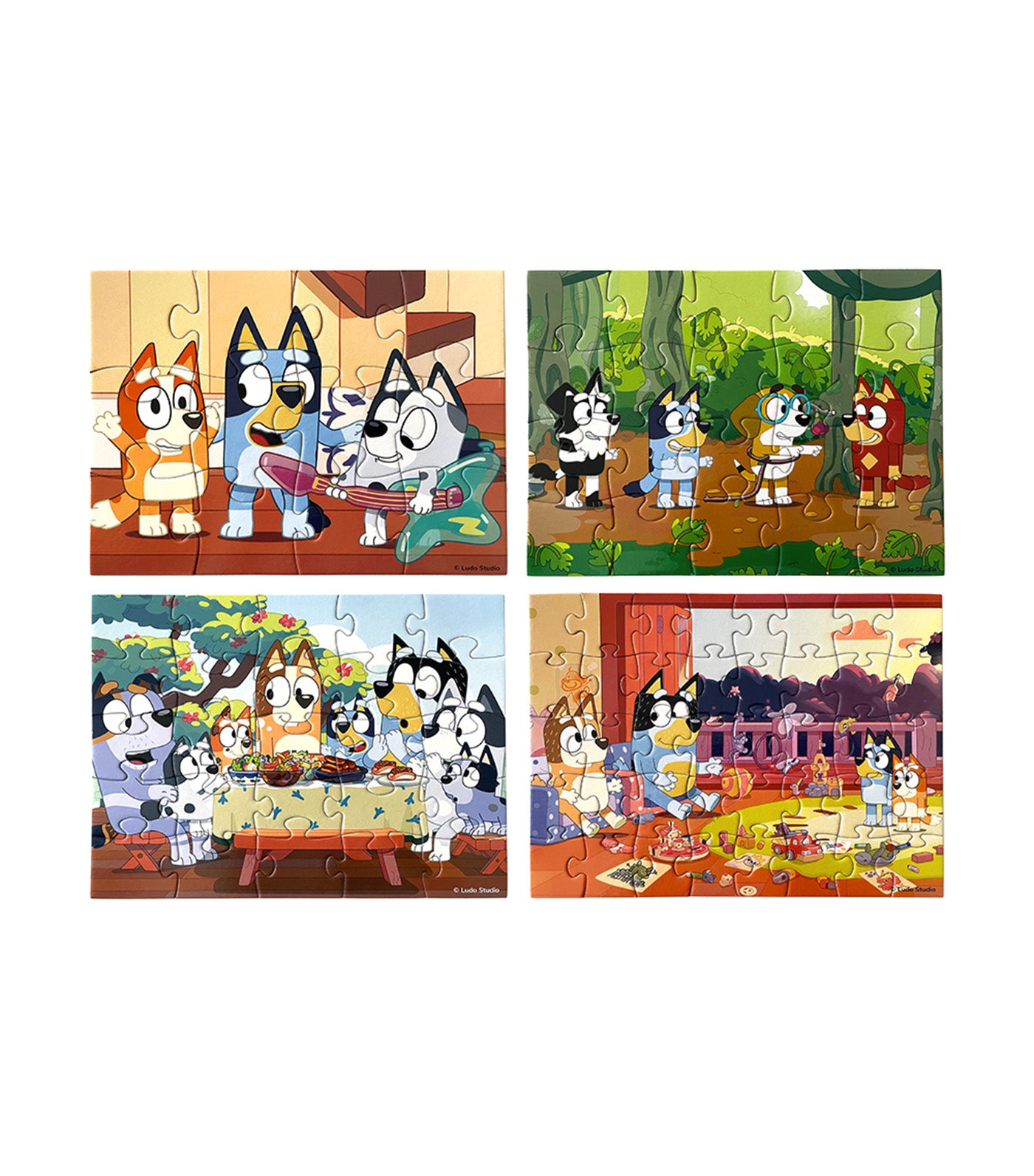 Puzzle Pals Bluey Growing Minds Jigsaw Puzzles (4 sets)
