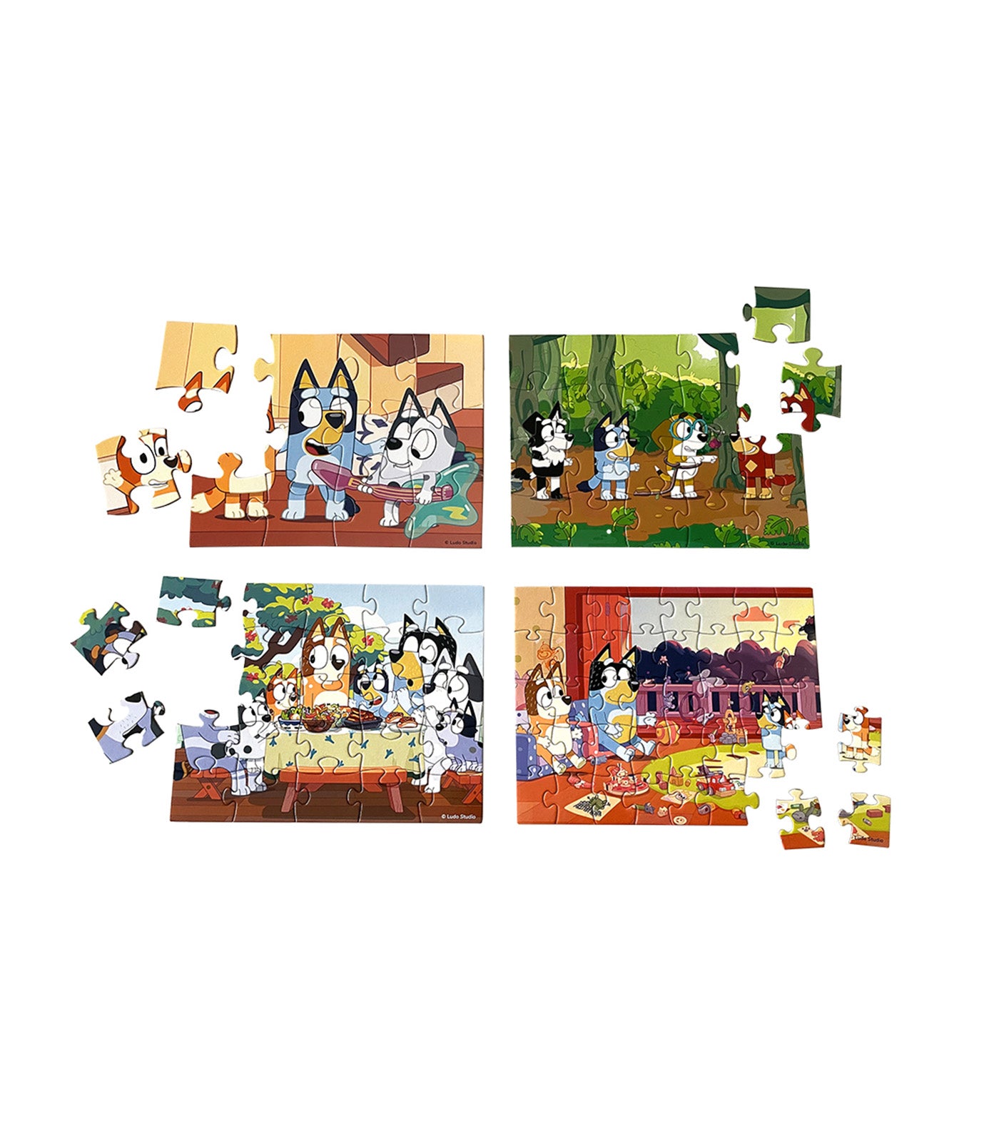 Puzzle Pals Bluey Growing Minds Jigsaw Puzzles (4 sets)