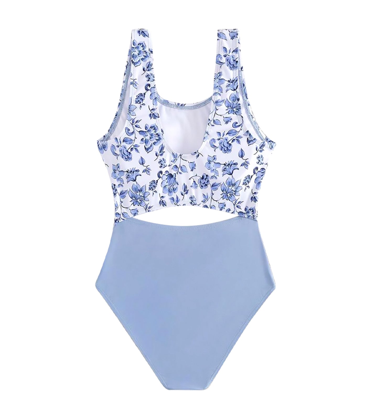 Fancy Monokini Swimsuit Blue