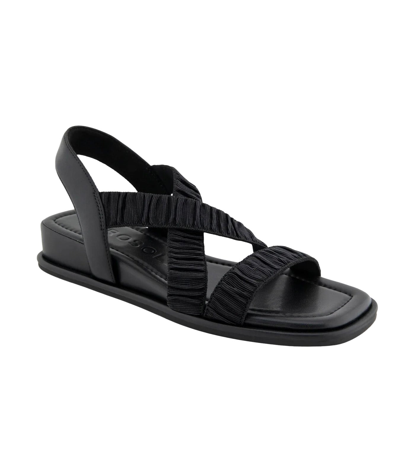 Aerosoles Bora Mini Wedge Sandals Black