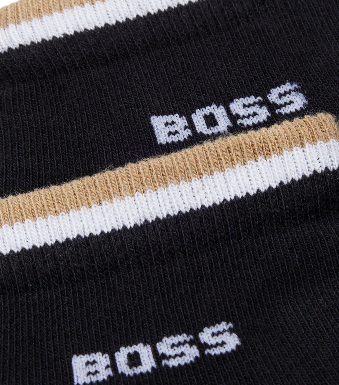 2 Pack SH Stripe Socks Black