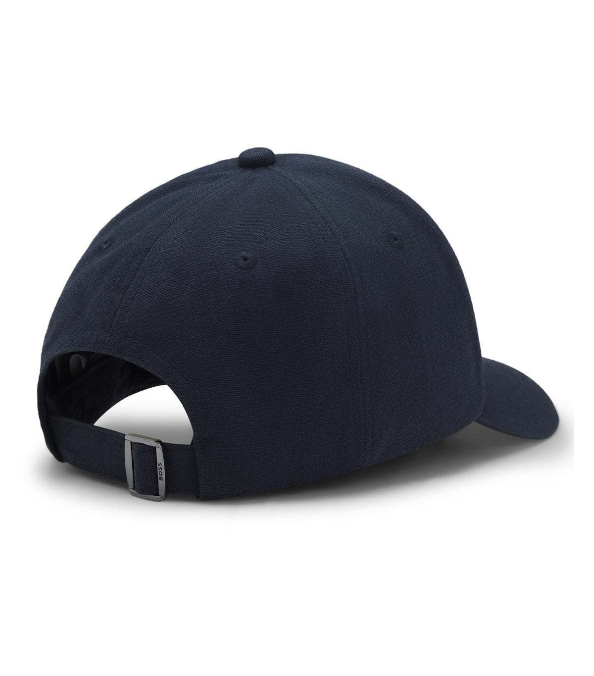 Cotton-Canvas Cap with Double B Monogram Badge Blue