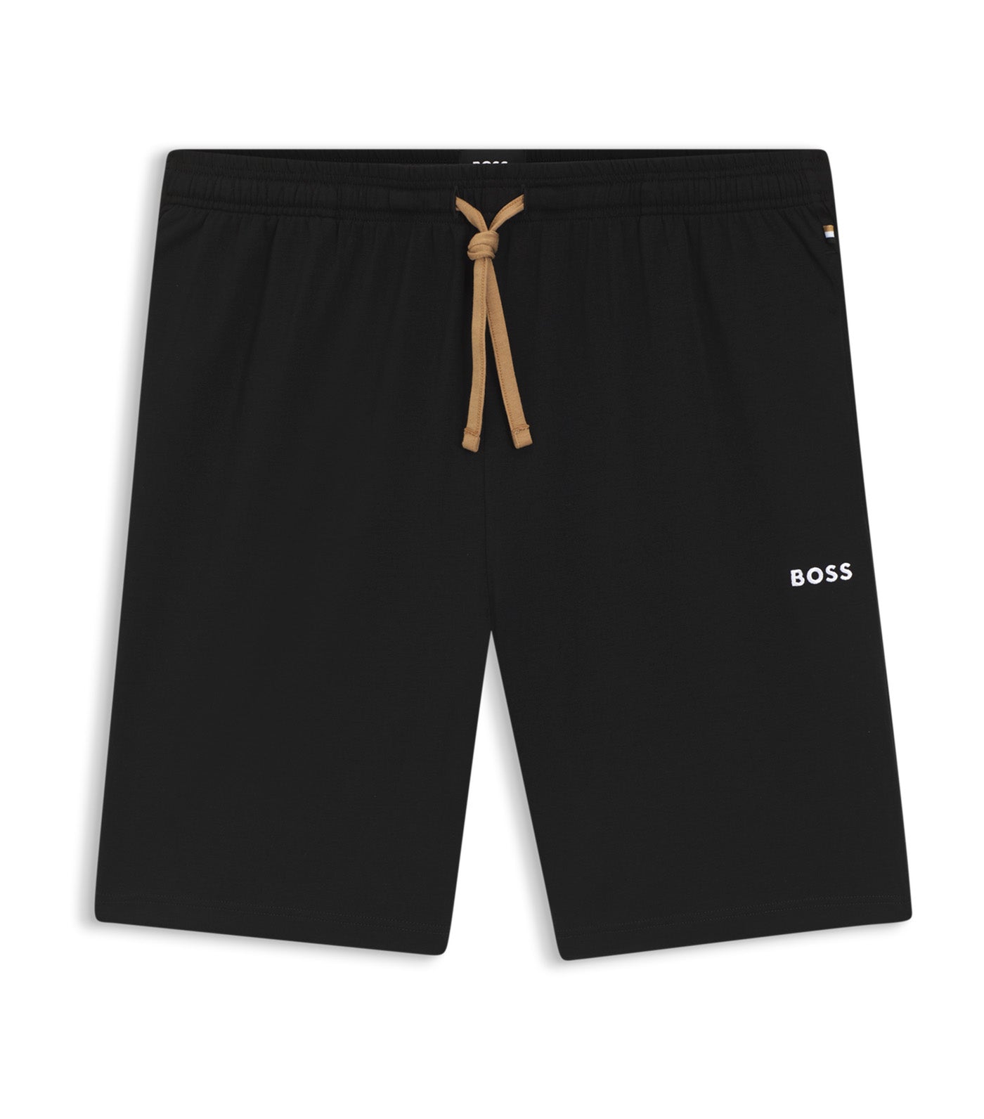 Stretch-Cotton Shorts with Embroidered Logo
