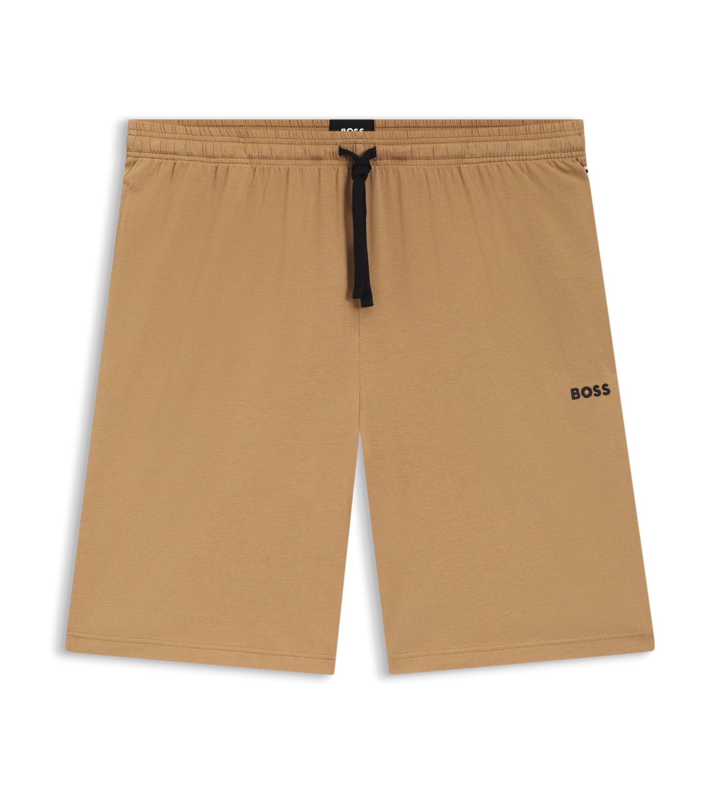Stretch-Cotton Shorts with Embroidered Logo