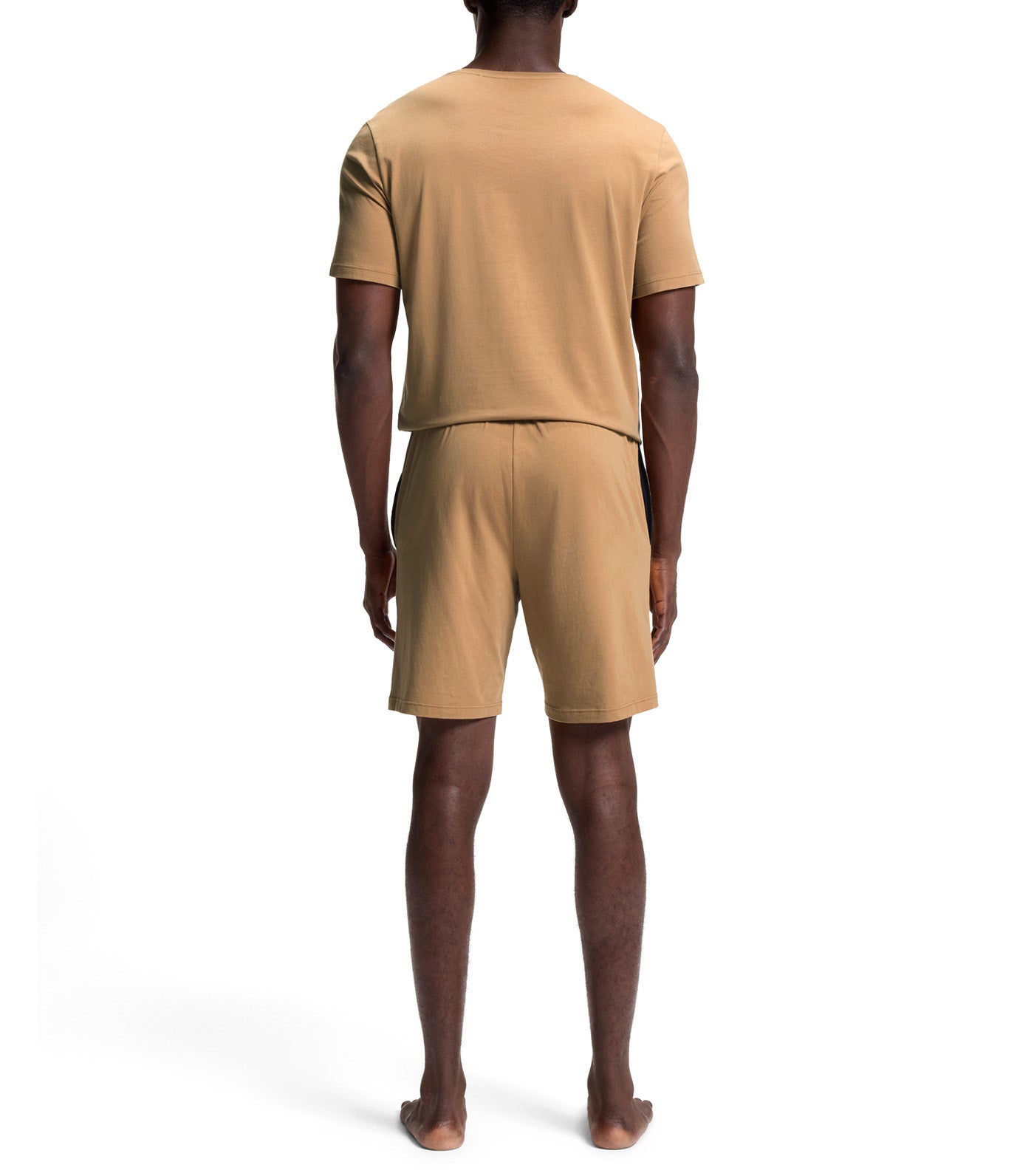 Stretch-Cotton Shorts with Embroidered Logo