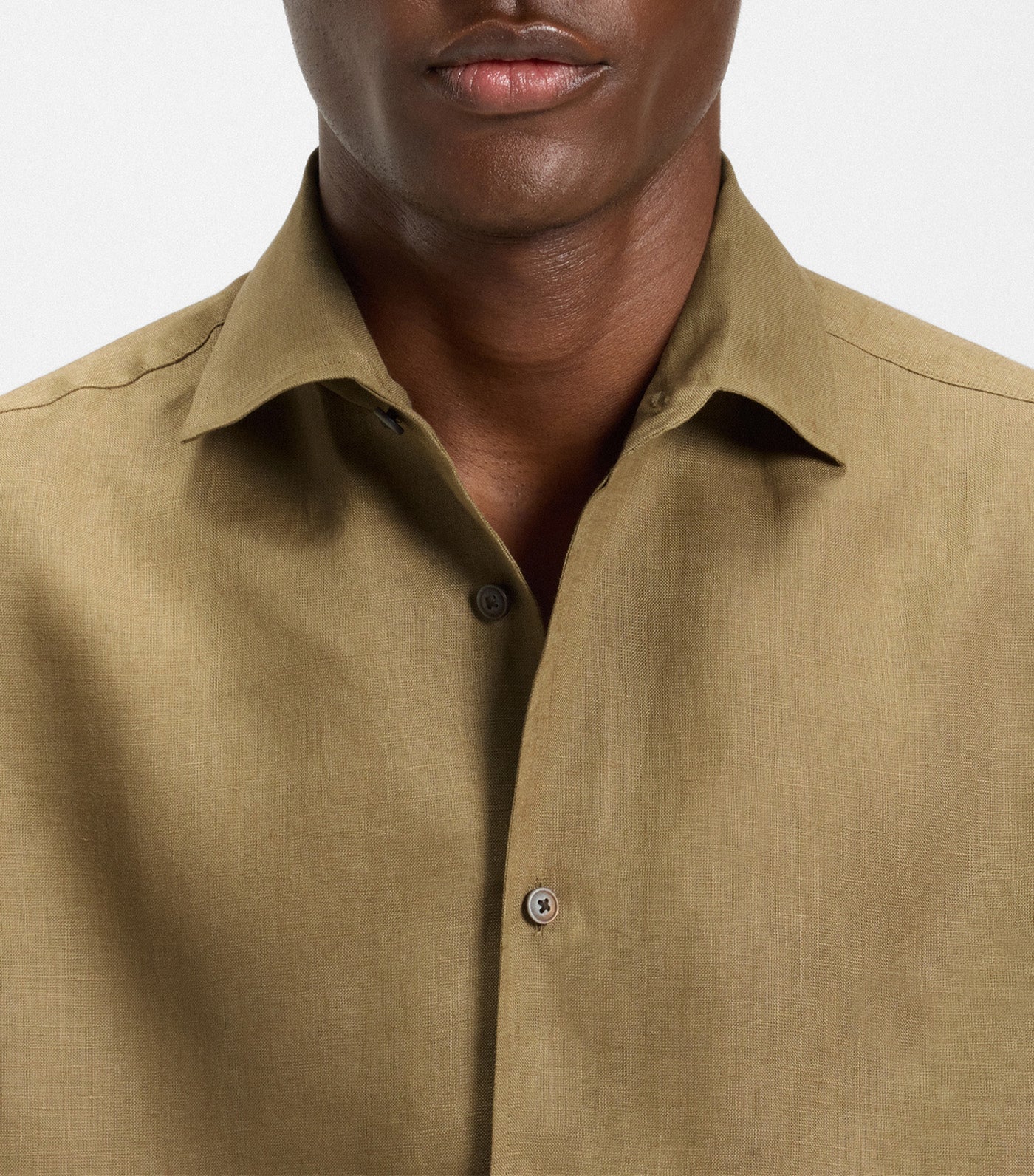 Beckham X BOSS Relaxed-Fit Shirt in Linen