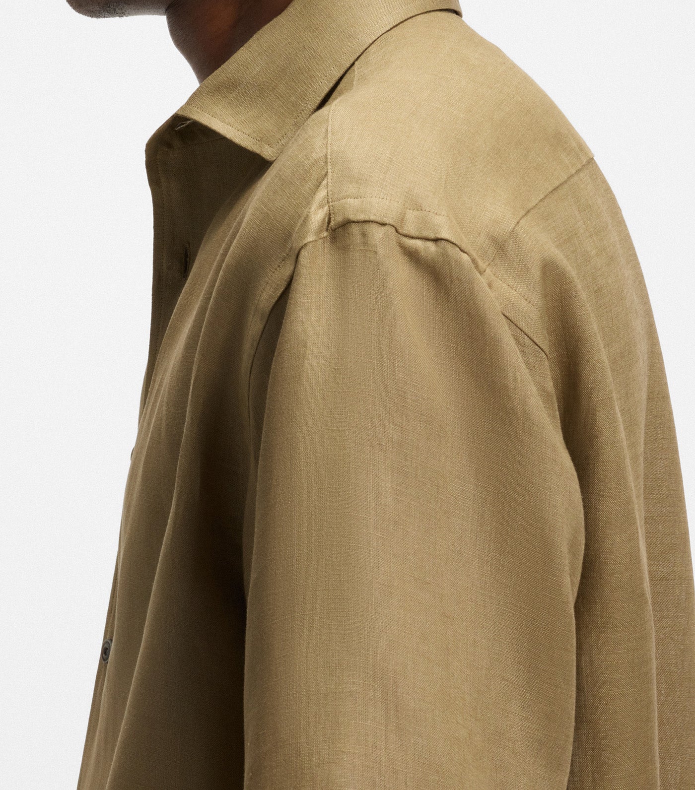 Beckham X BOSS Relaxed-Fit Shirt in Linen