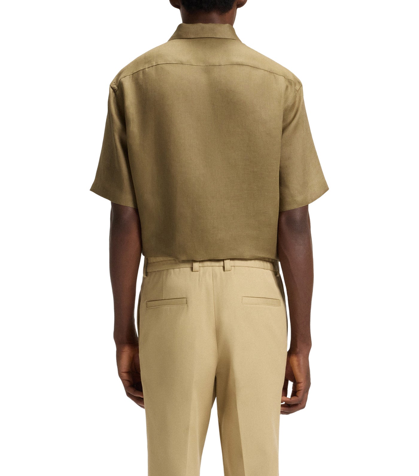 Beckham X BOSS Relaxed-Fit Shirt in Linen