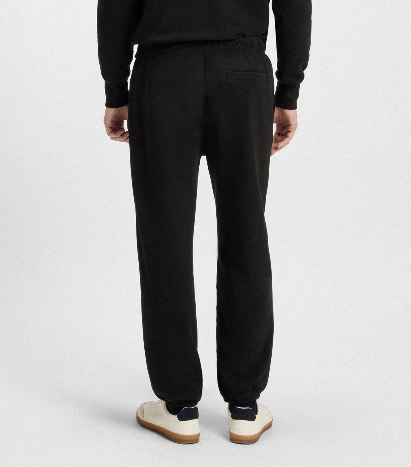 Beckham X BOSS Relaxed Tracksuit Bottoms in Cotton Terry Black