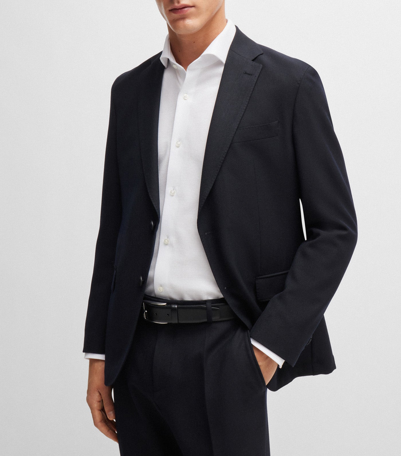 Slim-Fit Shirt in Cotton-Piqué Jersey