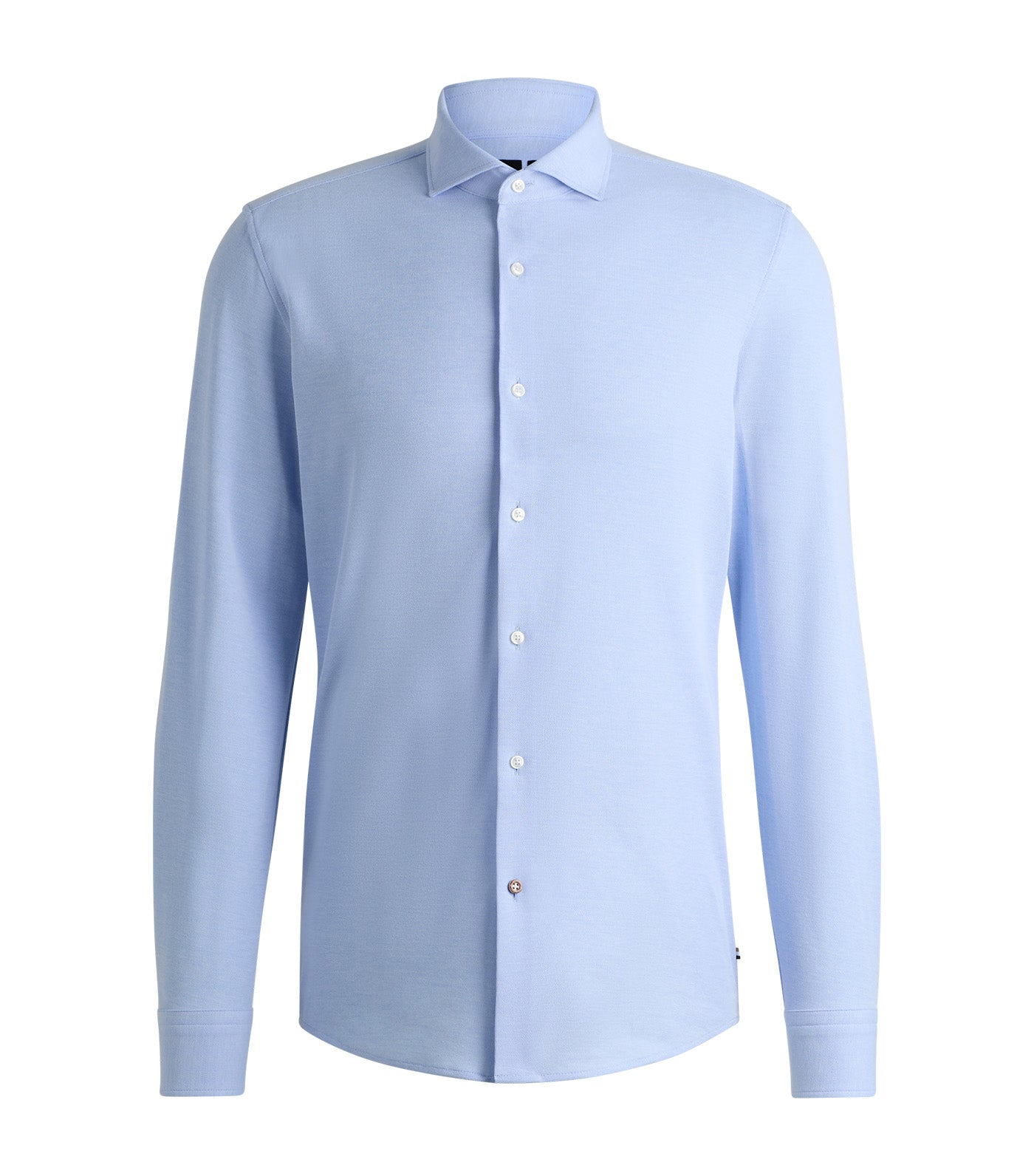 Slim-Fit Shirt in Cotton-Piqué Jersey