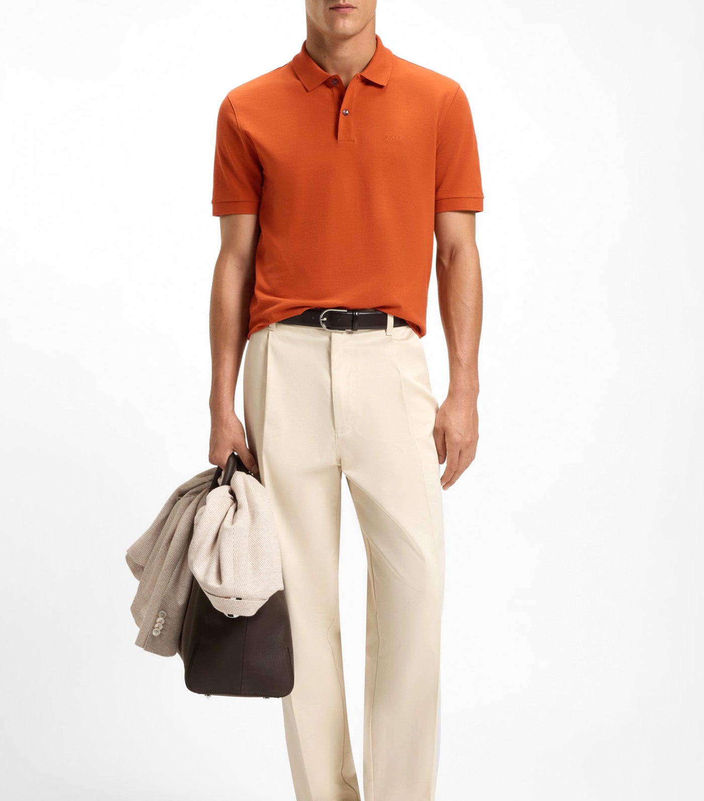 Pallas Polo Shirt in Cotton Piqué with Logo Details