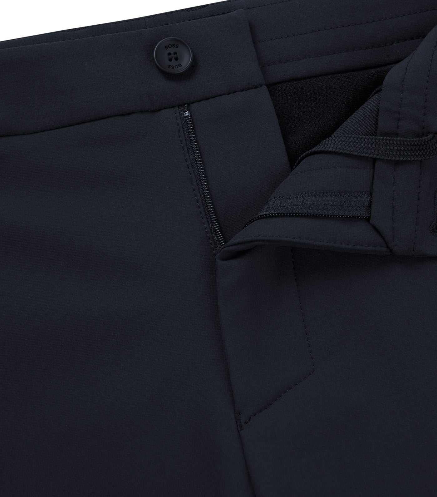 BOSS Slim-Fit Shorts in Water-Repellent Stretch Fabric Dark Blue