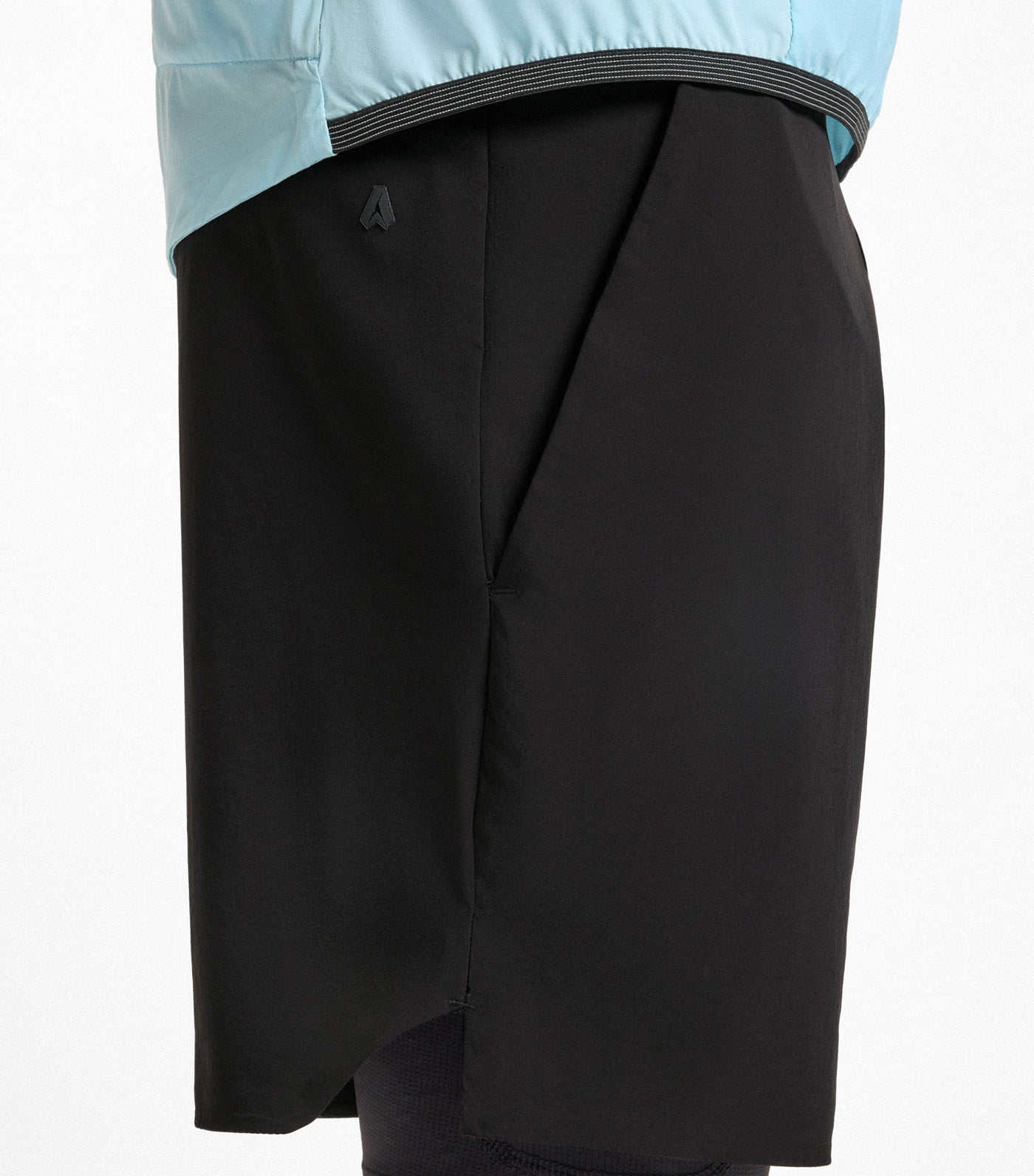 BOSS Active Double-Layer Shorts in Quick-Dry Fabric Black
