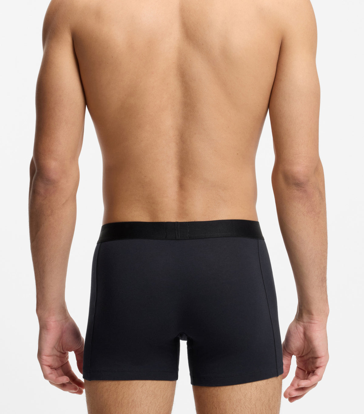 Three-Pack of Boxer Briefs in Stretch Cotton Blue
