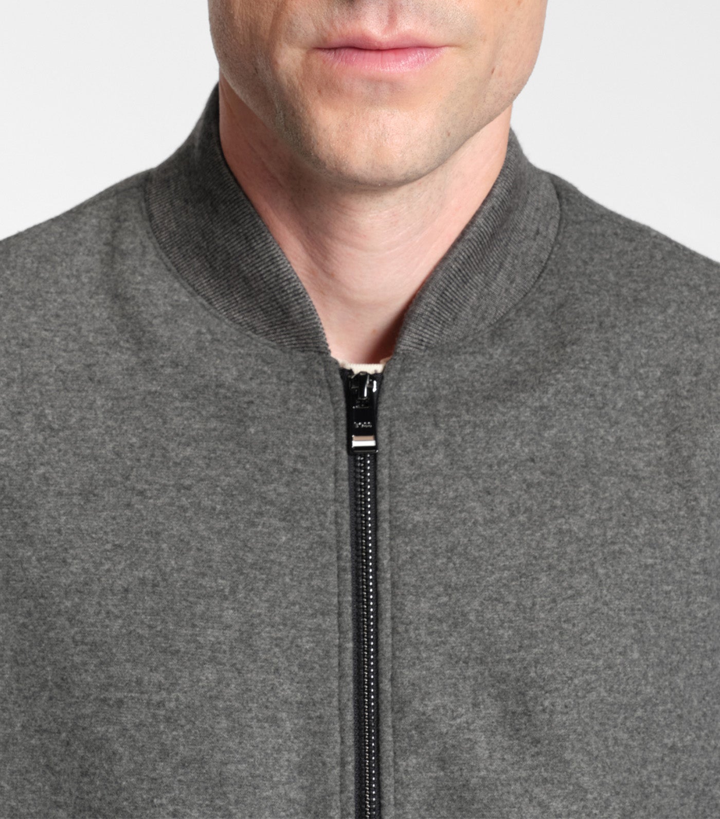 Slim-Fit Jacket in Brushed Stretch Flannel Gray