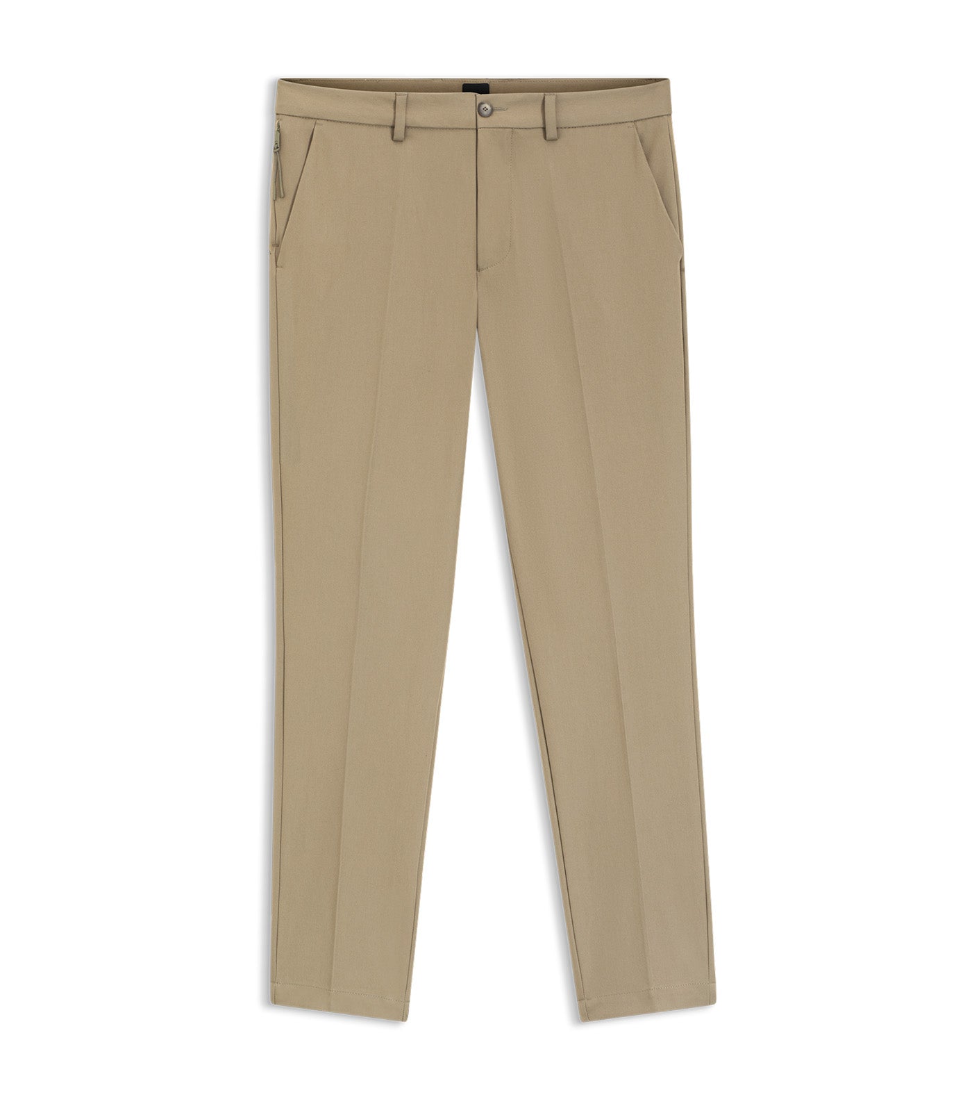 Slim-Fit Trousers in a Stretch-Cotton Blend Brown