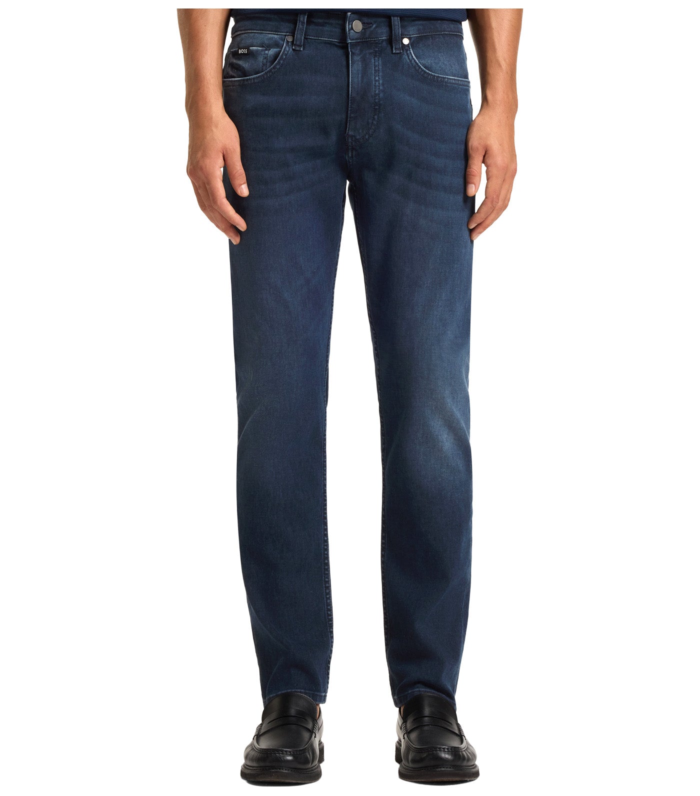 Delaware Slim-Fit Jeans in Mechanical-Stretch Denim Blue