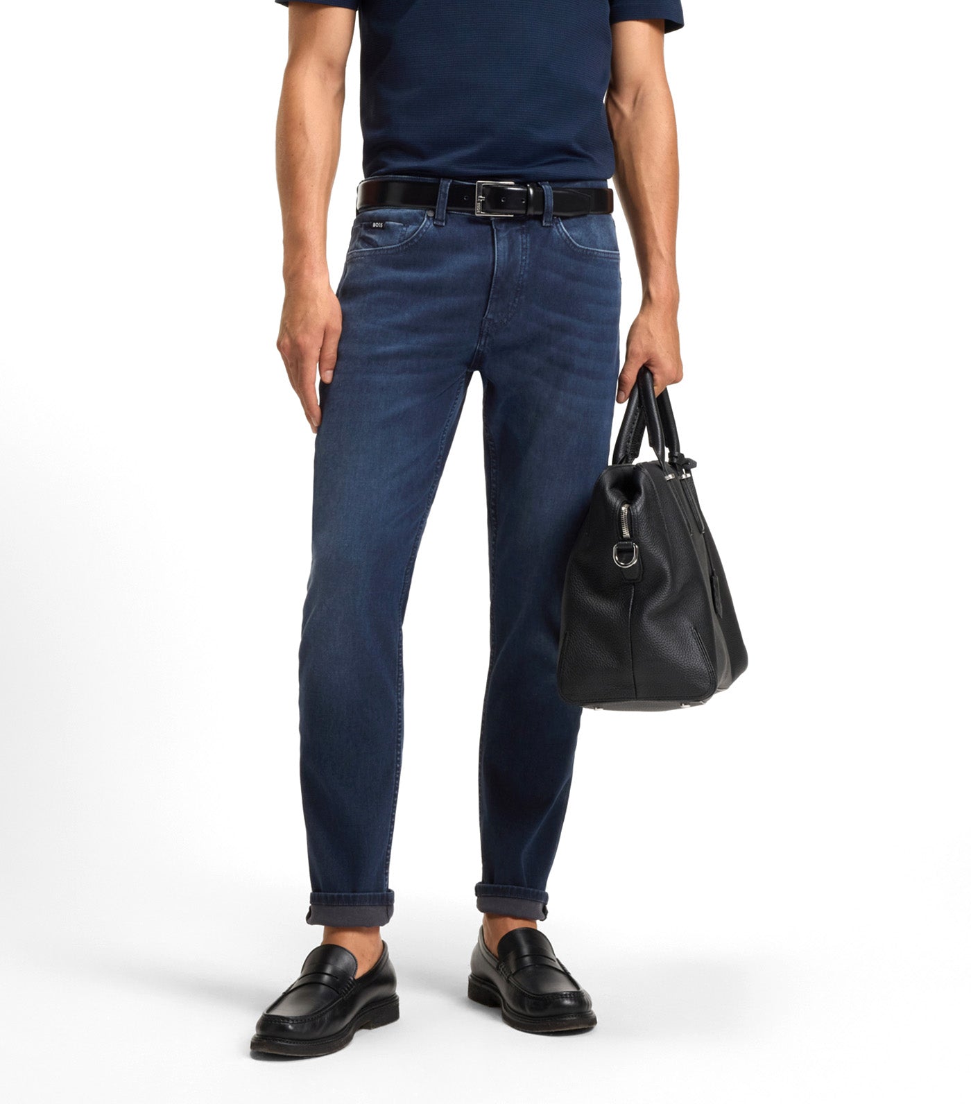 Delaware Slim-Fit Jeans in Mechanical-Stretch Denim Blue