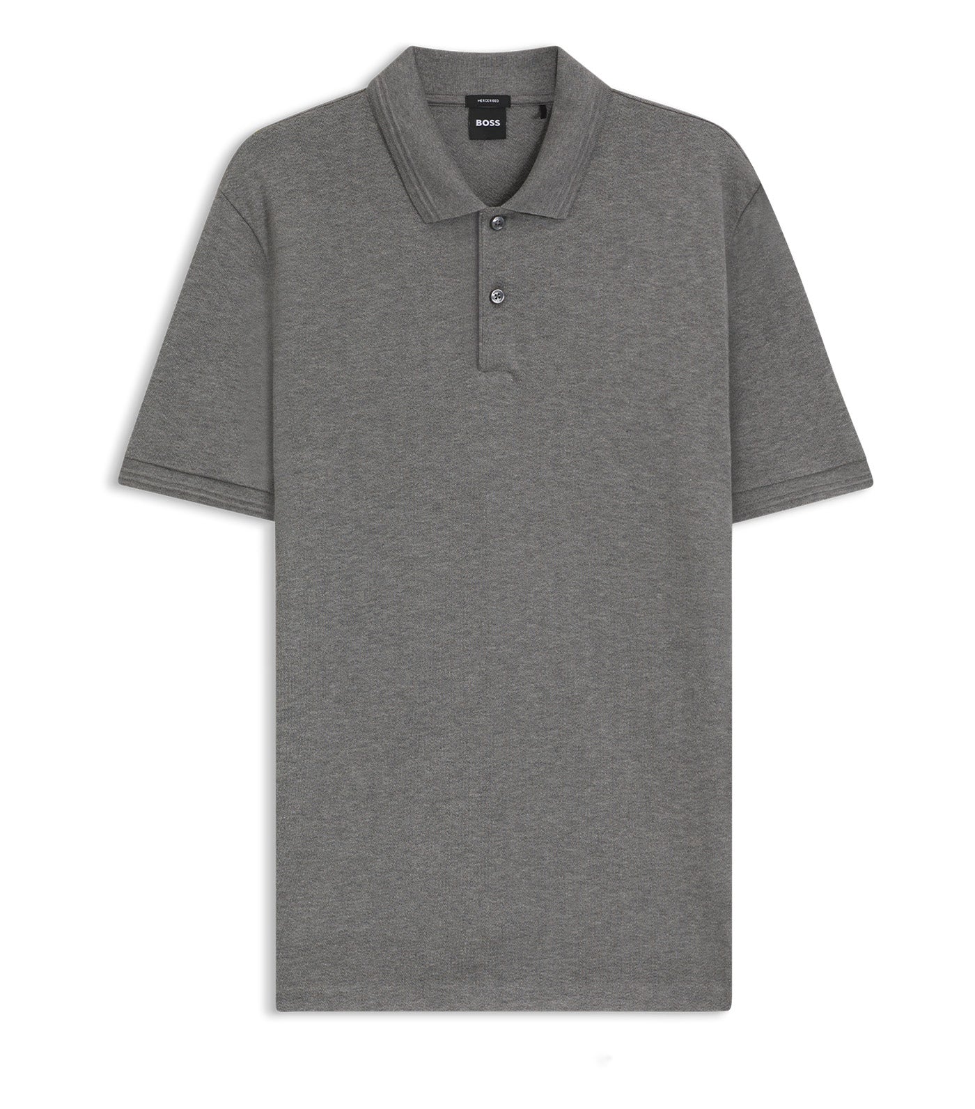 Cotton Polo Shirt with Herringbone Structure