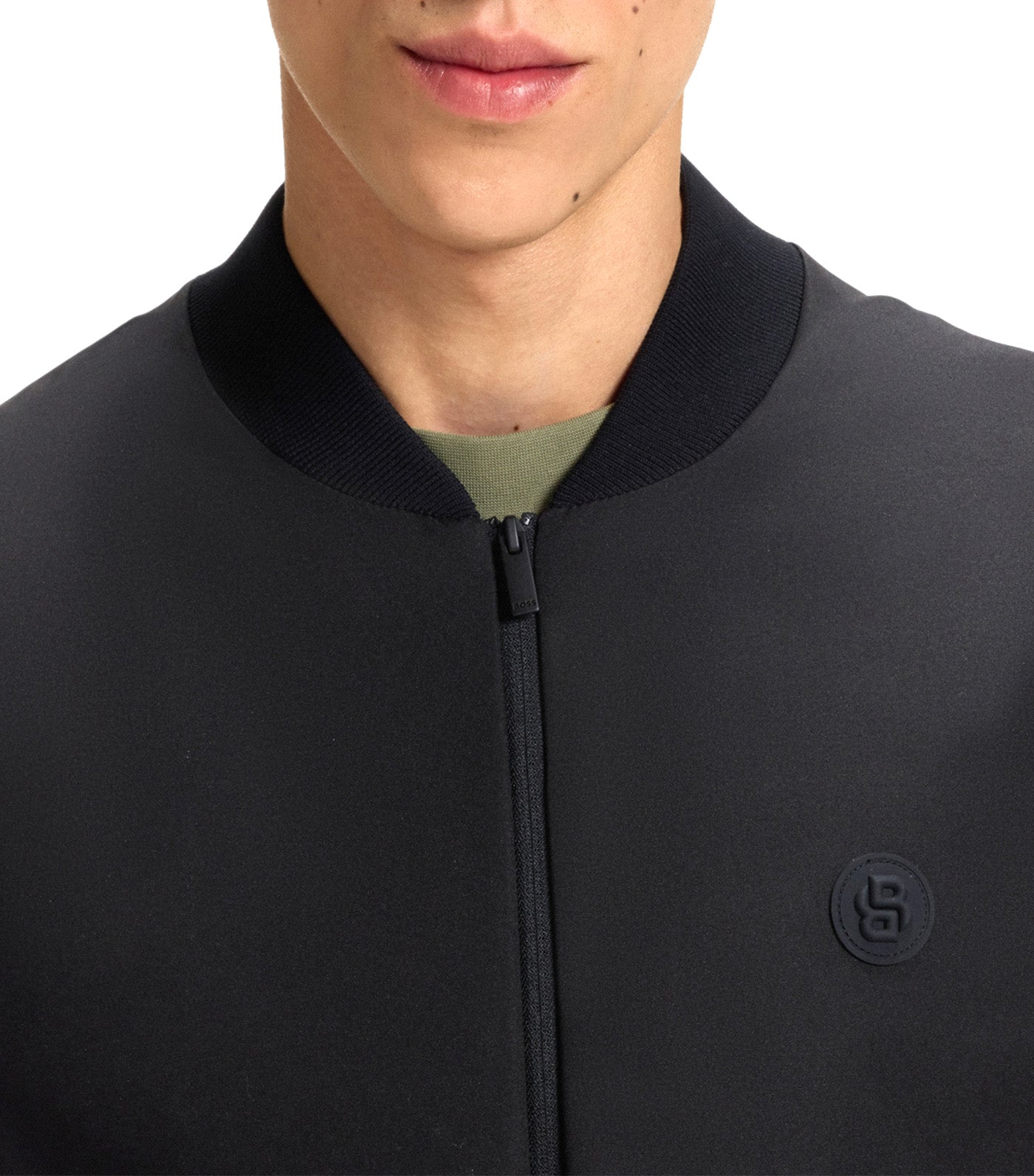 Regular-Fit Gilet with Weather Protection Black