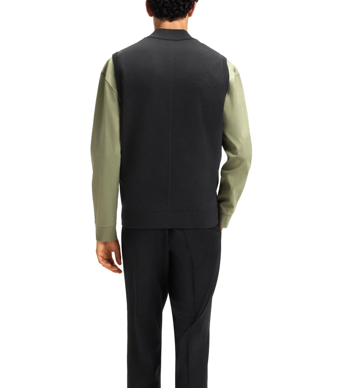 Regular-Fit Gilet with Weather Protection Black