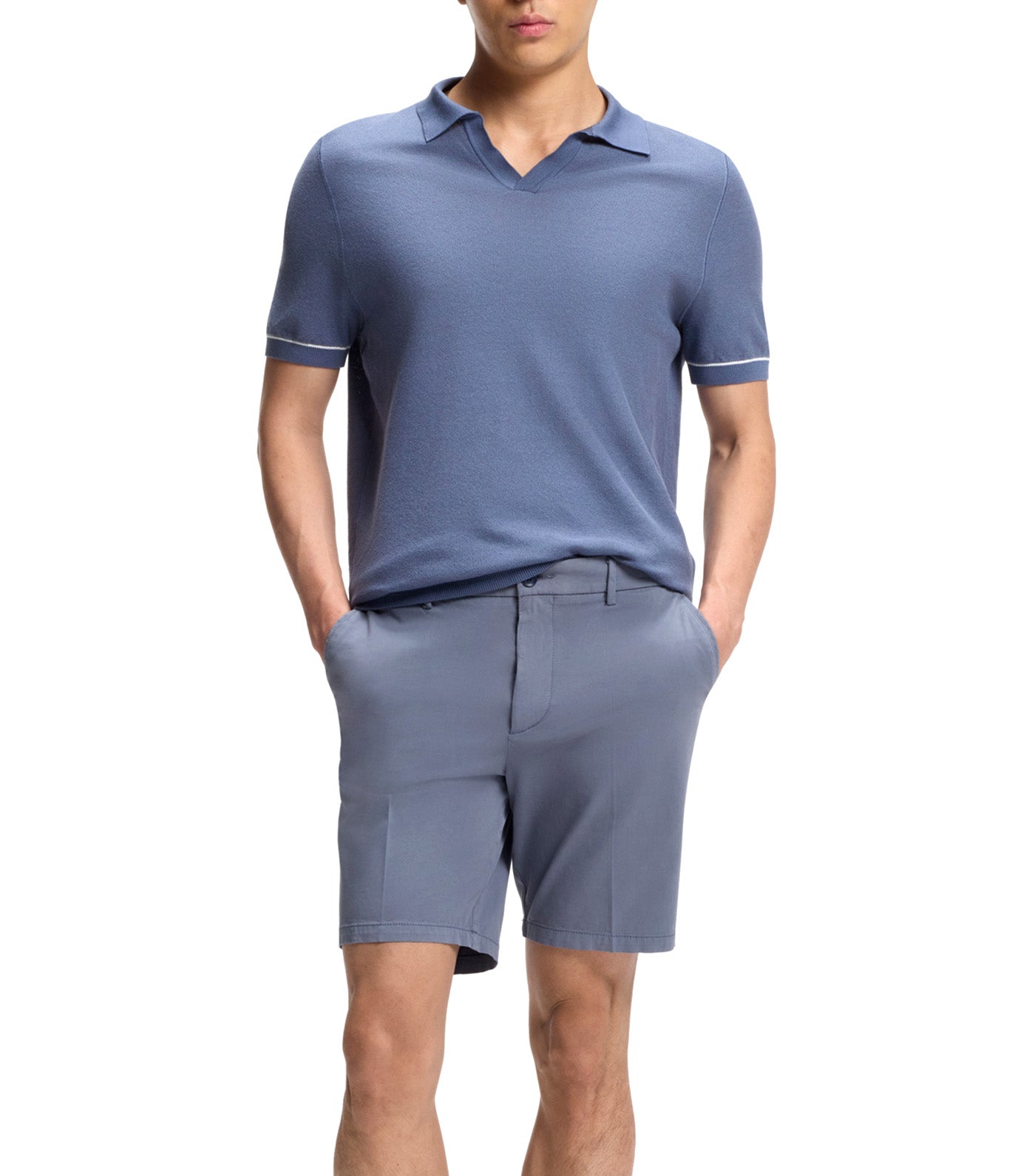 Modern-Fit Shorts in Stretch-Cotton Twill