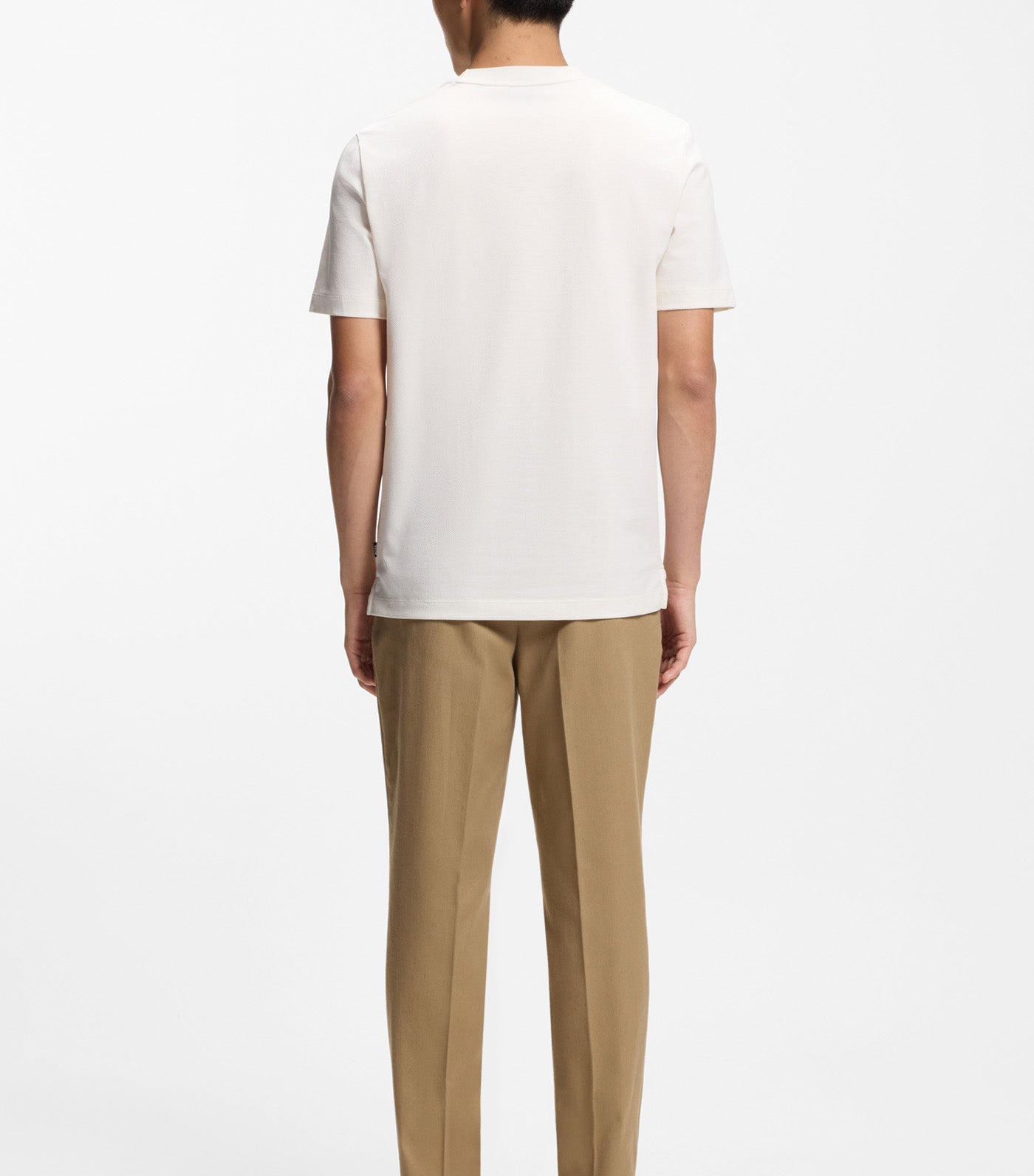 Cotton T-Shirt with Bubble Structure