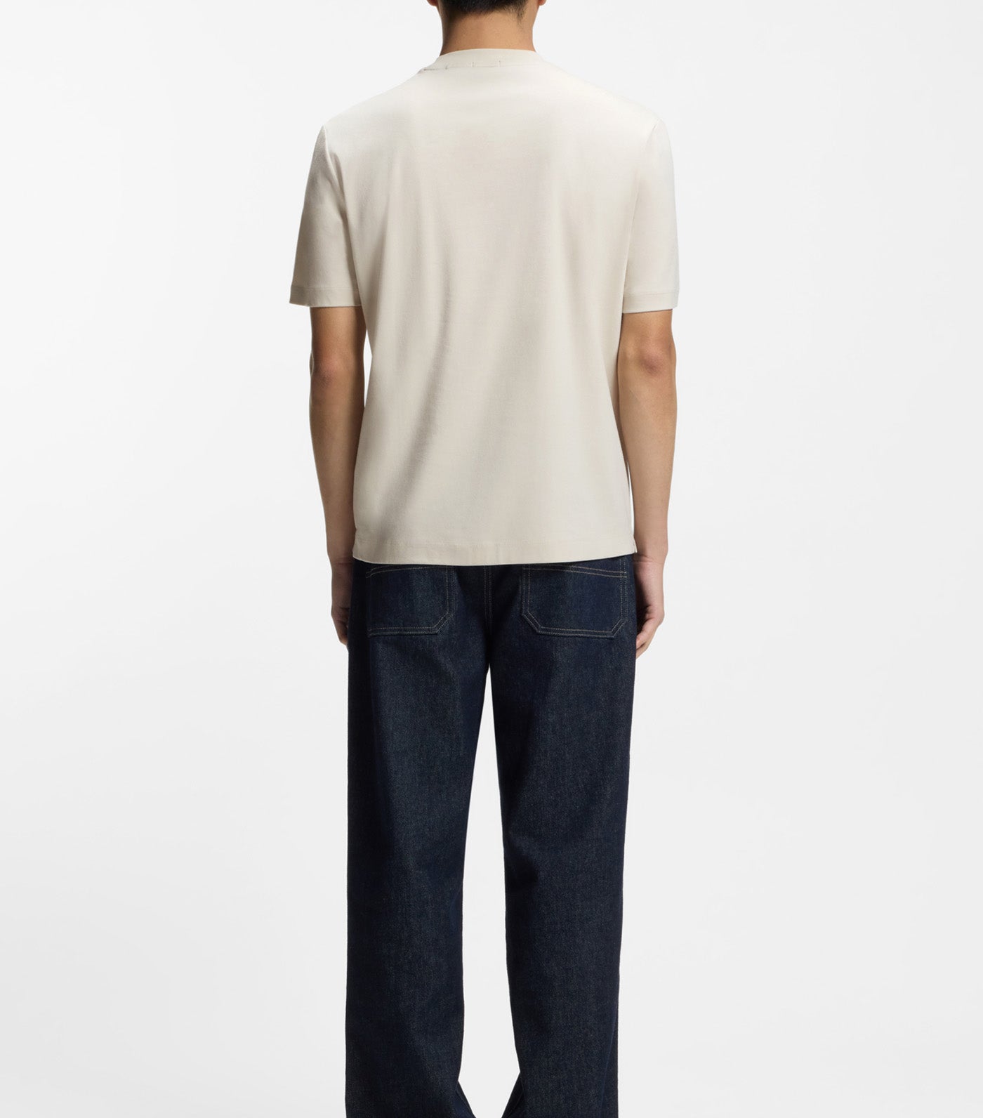 Mercerised-Cotton T-Shirt With Double B Monogram