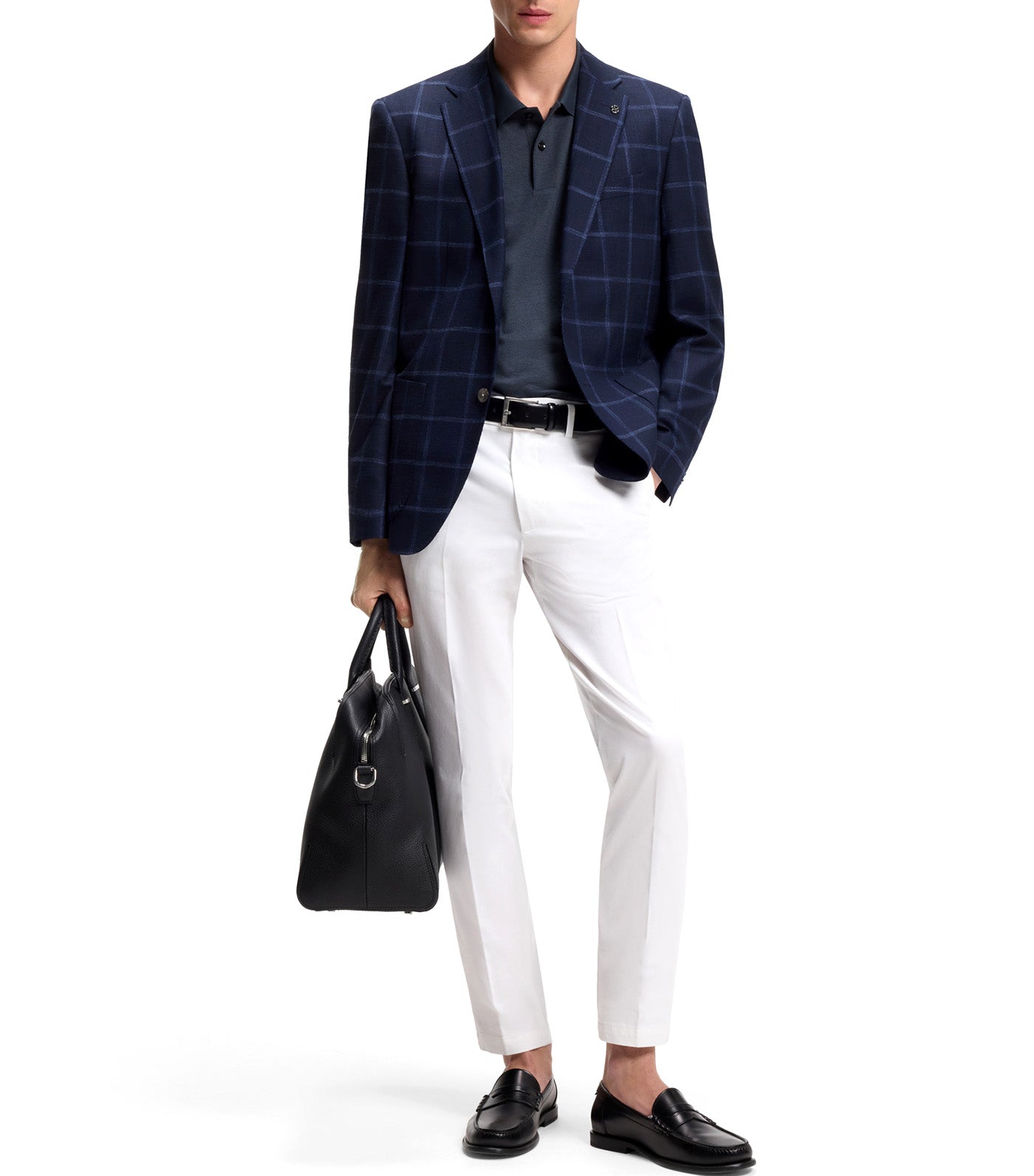 Cotton Polo Shirt With Bubble Structure