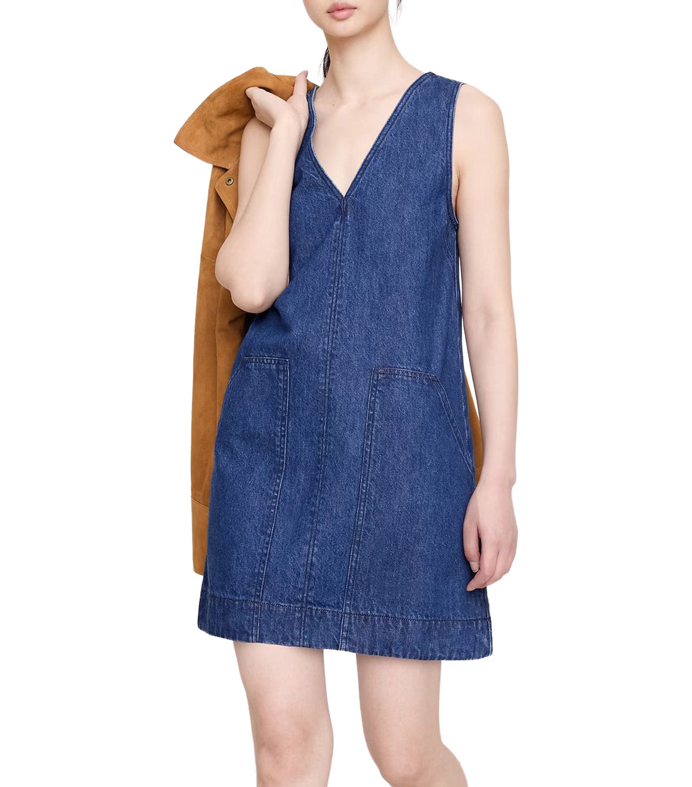 Banana Republic Denim Shift Dress Dark Wash