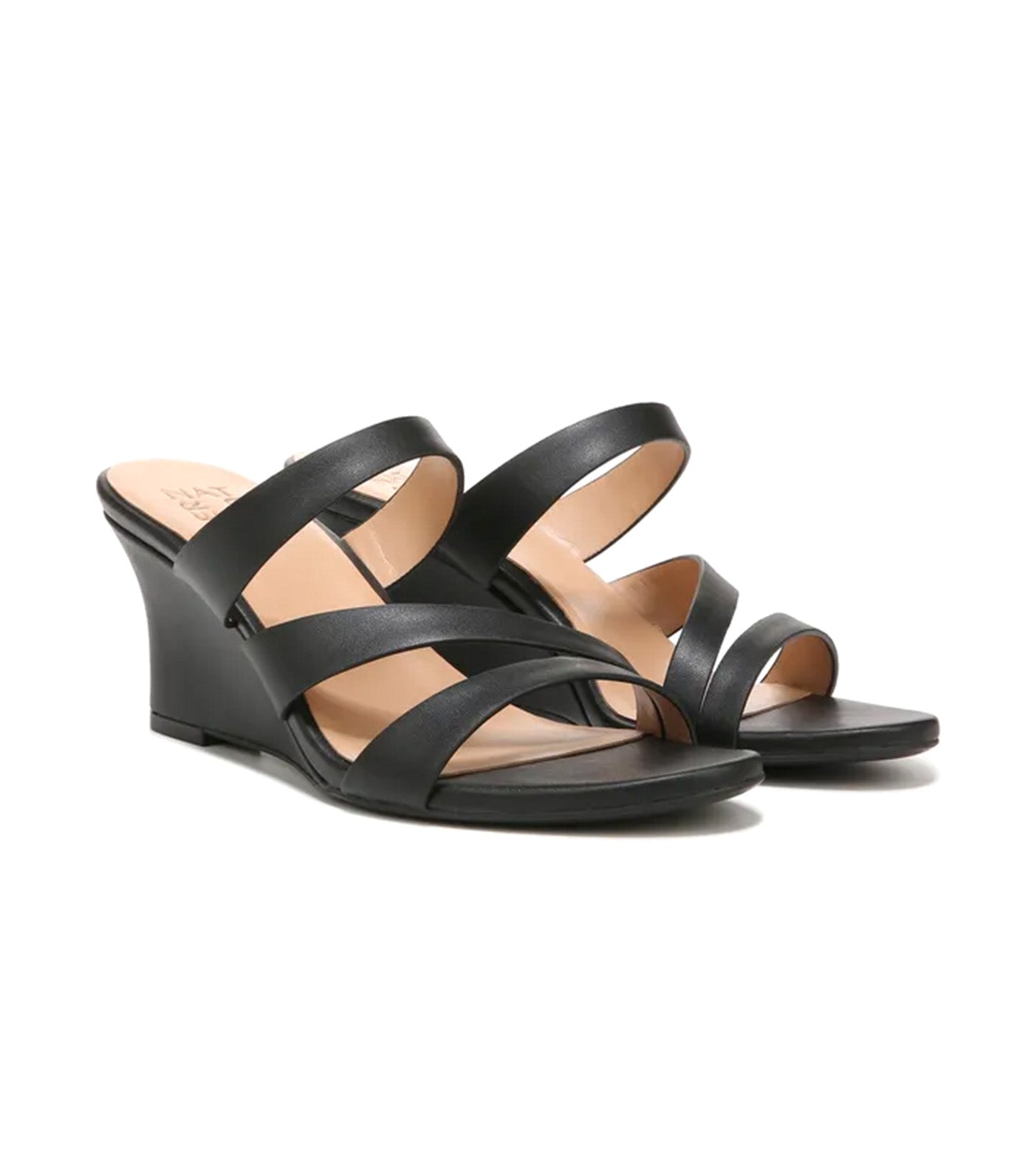 Naturalizer Breona Wedge Sandals Black