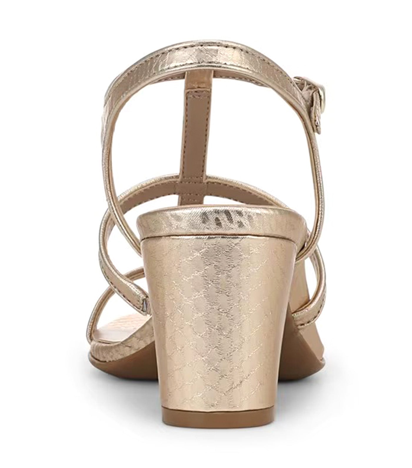 Naturalizer Bristol-Cage Strappy Dress Sandal Champagne